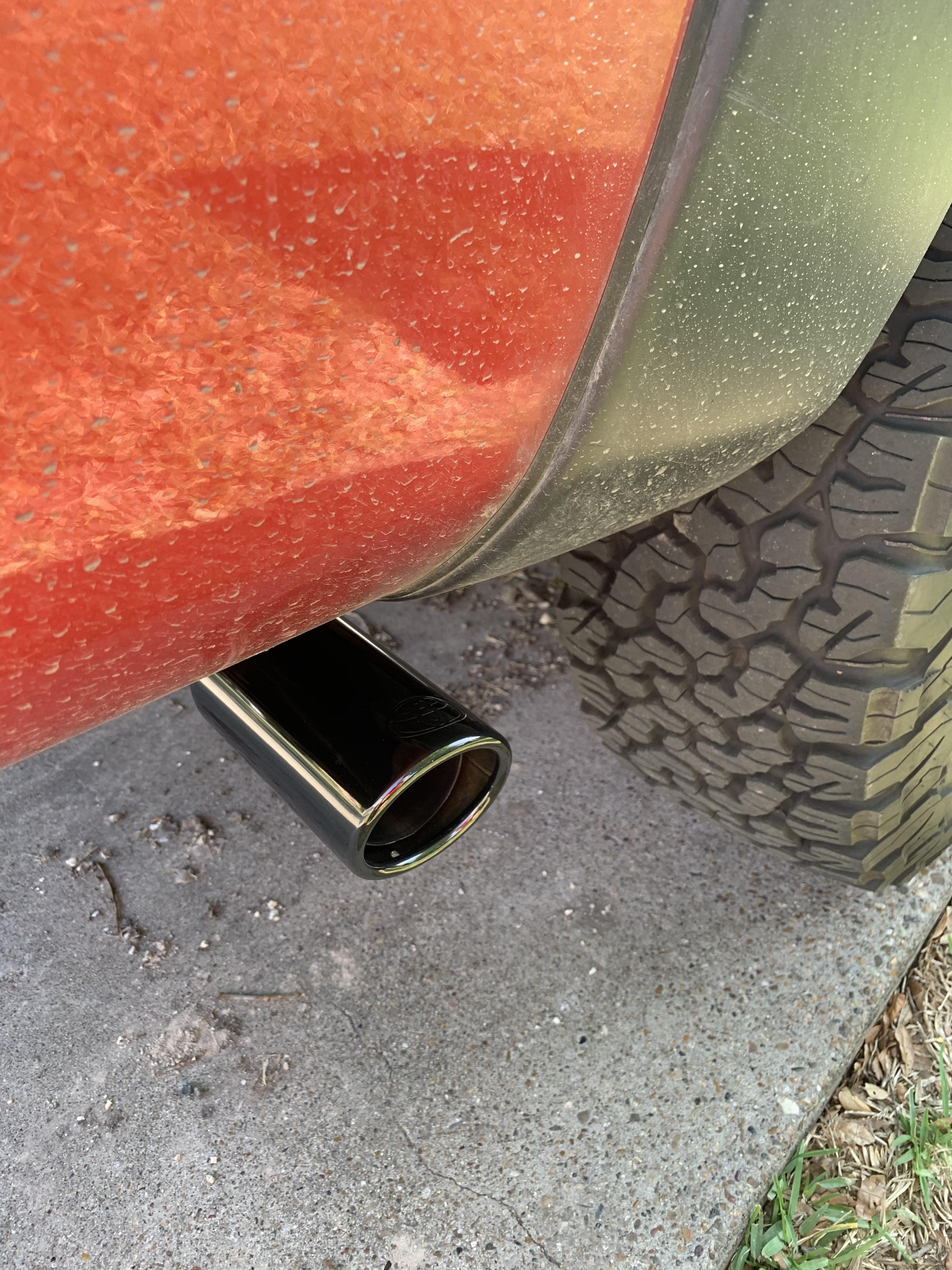 New exhaust tip for the