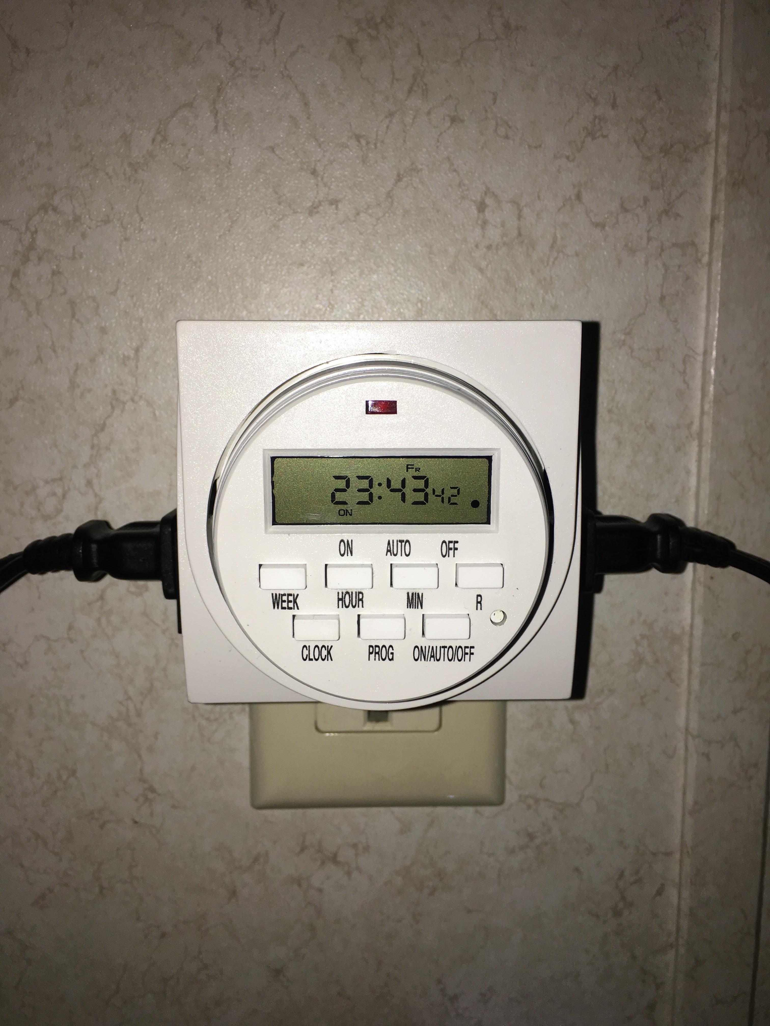 Digital timers are a must have in the garden. I got this one at Harbor