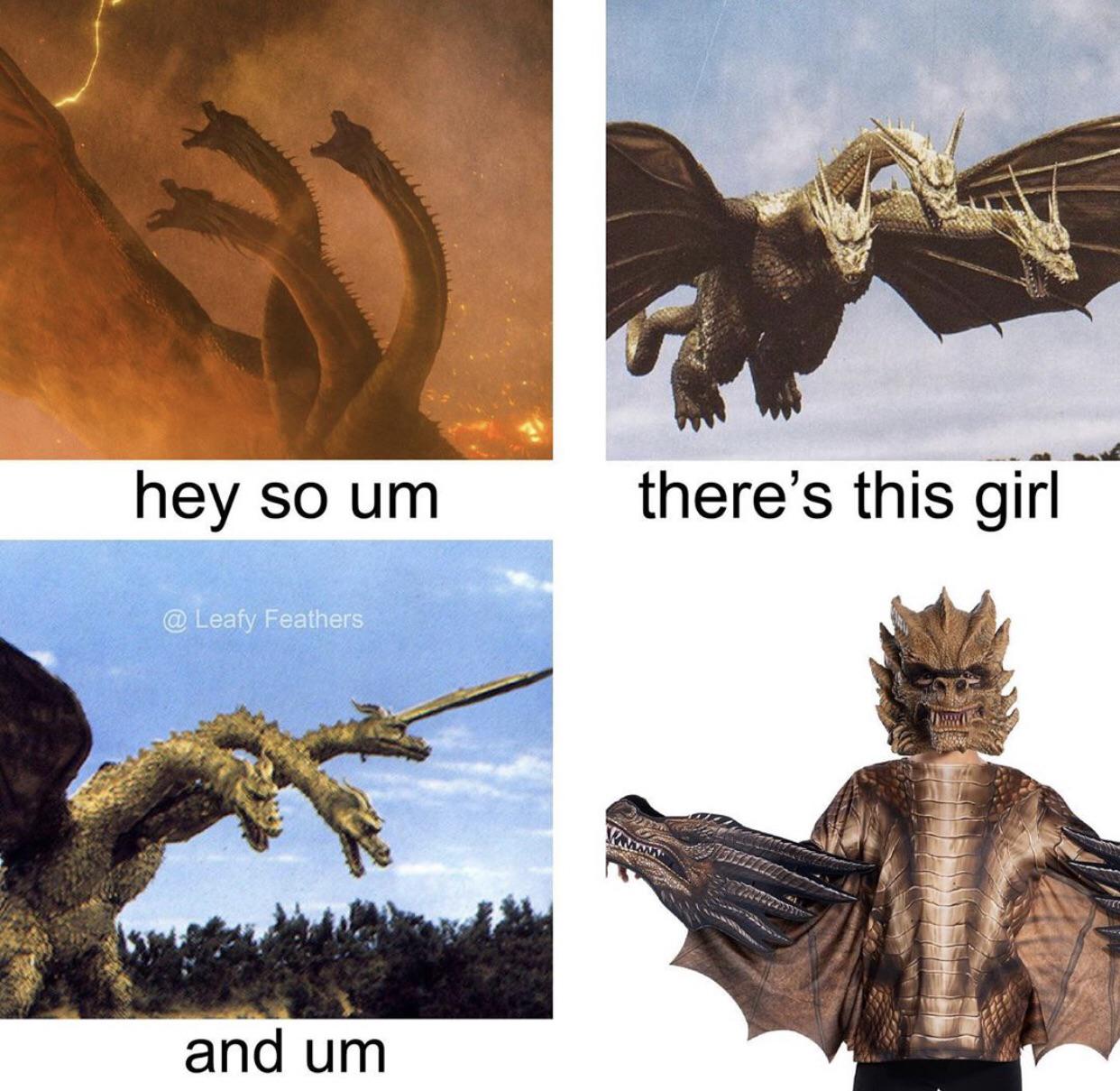 New Ghidorah Halloween costume looks drip r/GODZILLA