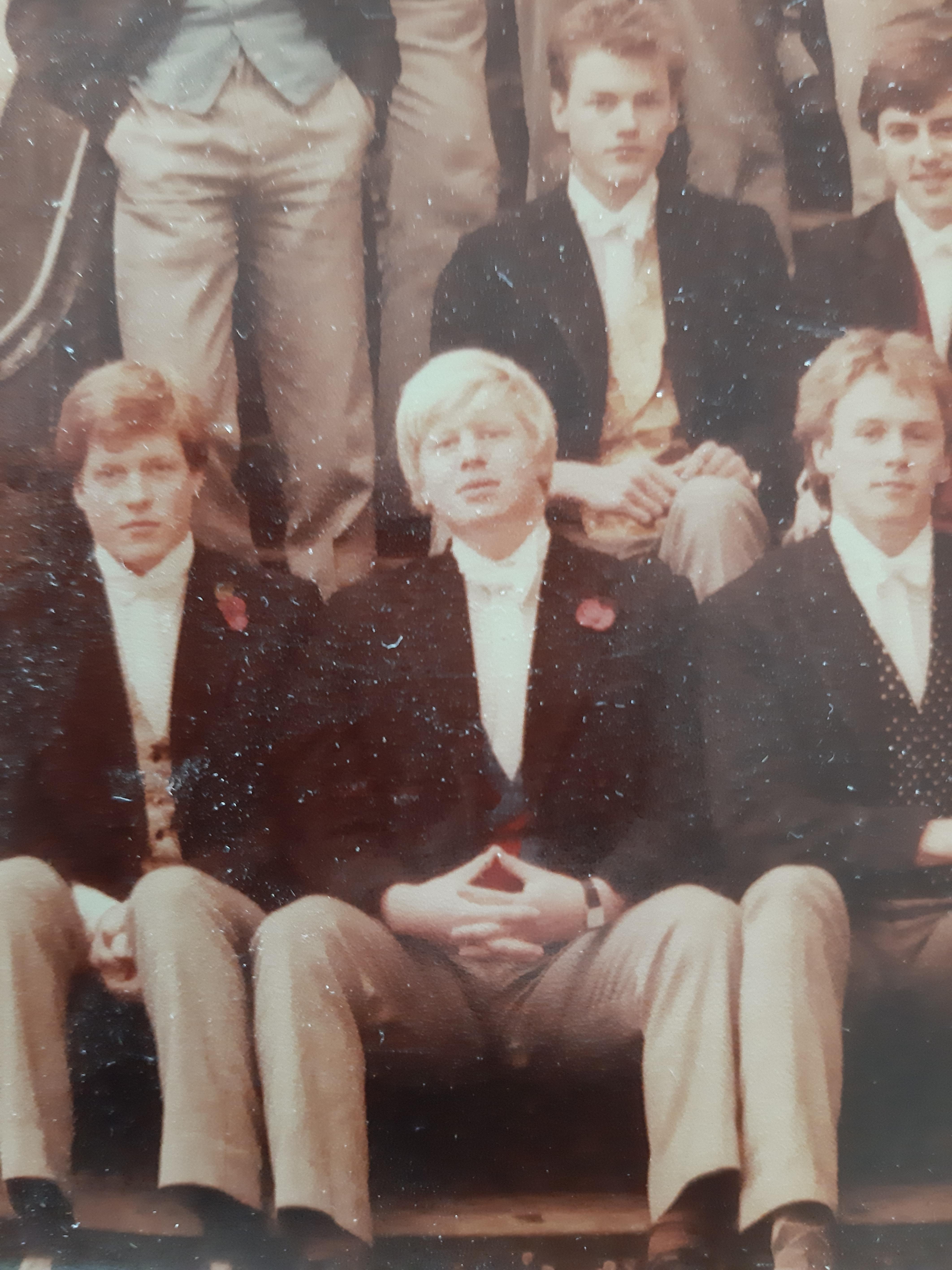 A young Boris Johnson while studying at Eton r/pics