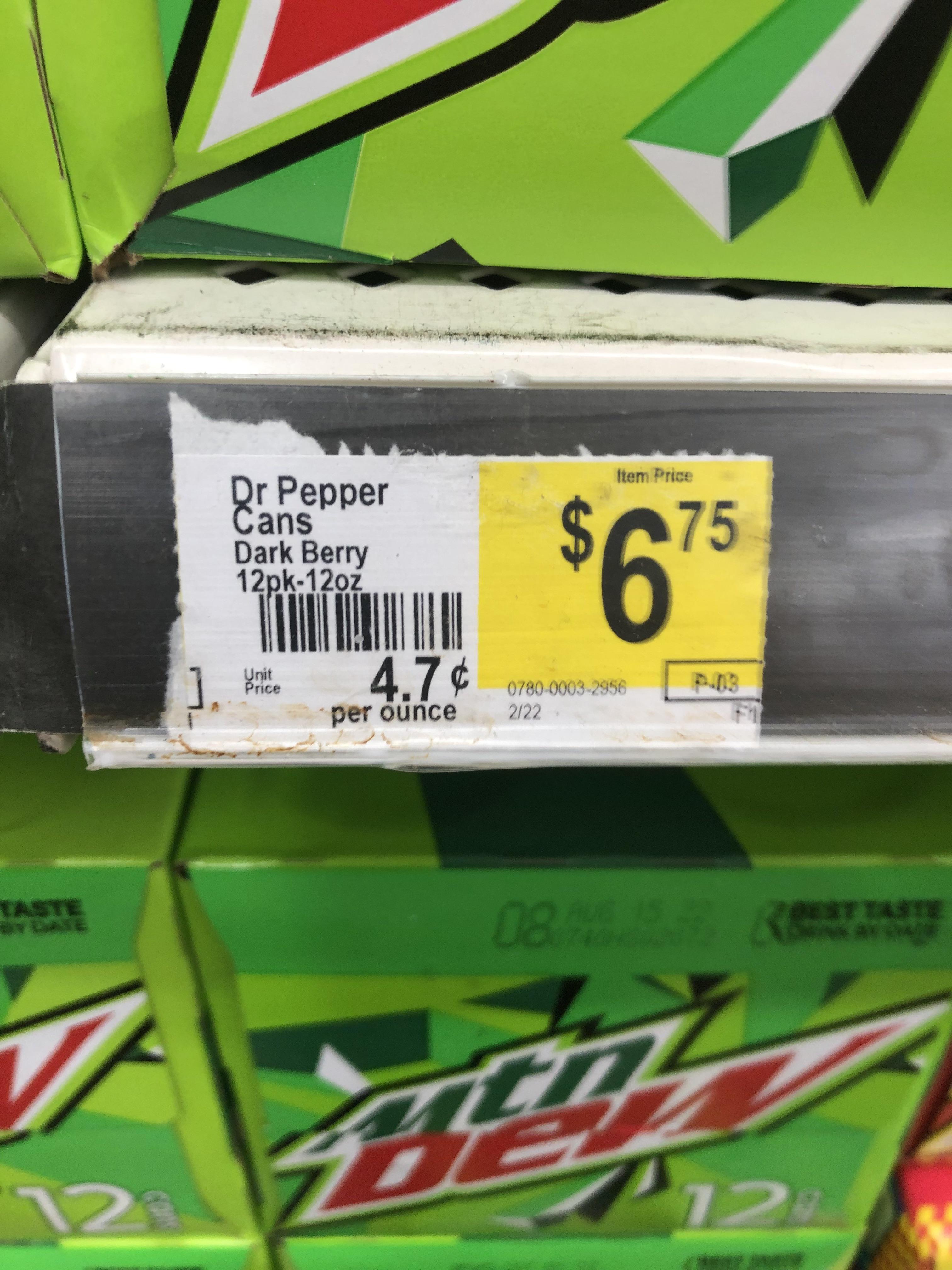 I found a Dr Pepper dark berry tag at dollar general a few days ago r