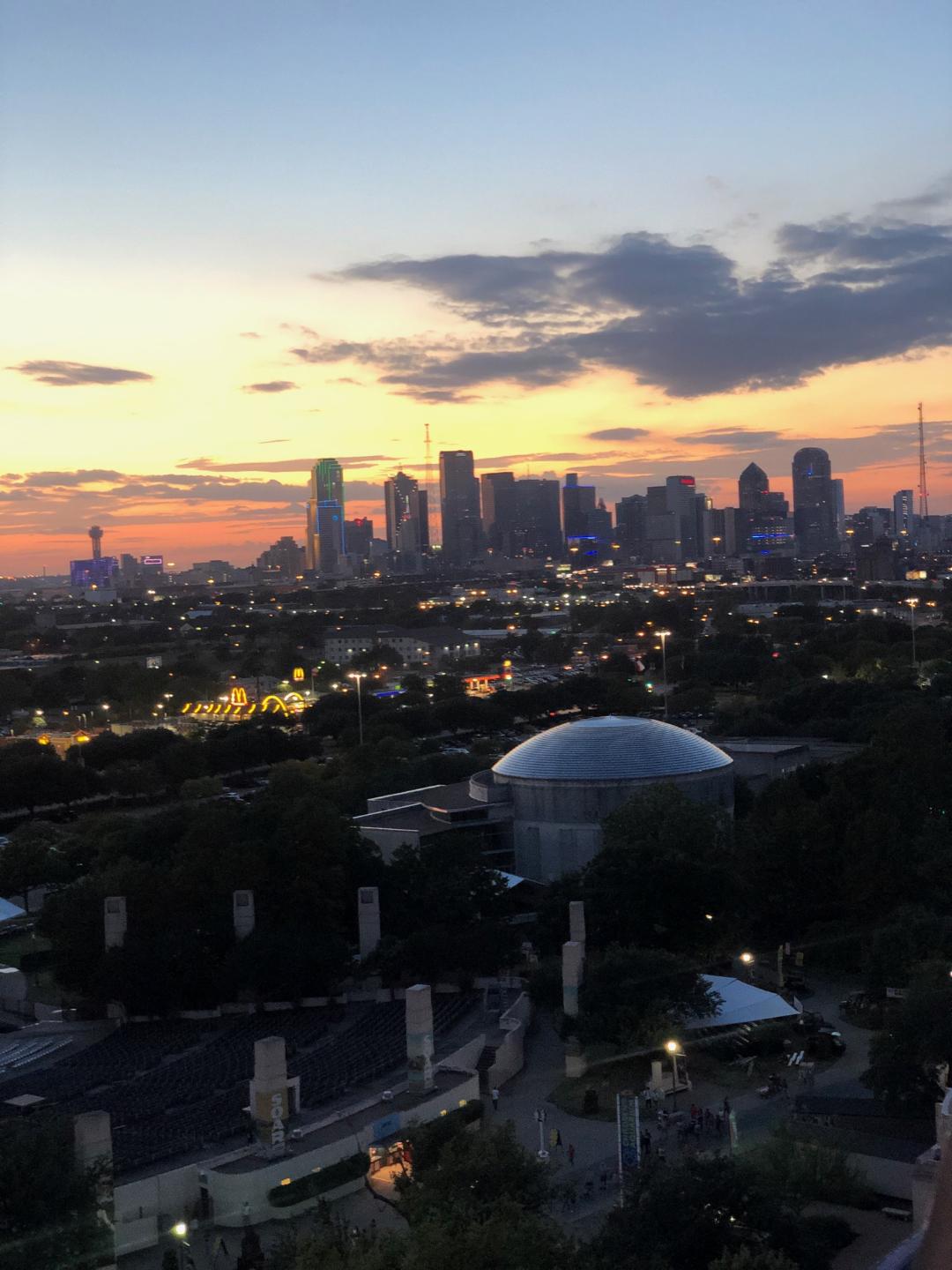 Beautiful pic of Dallas from the Ferris wheel. I came to the Texas
