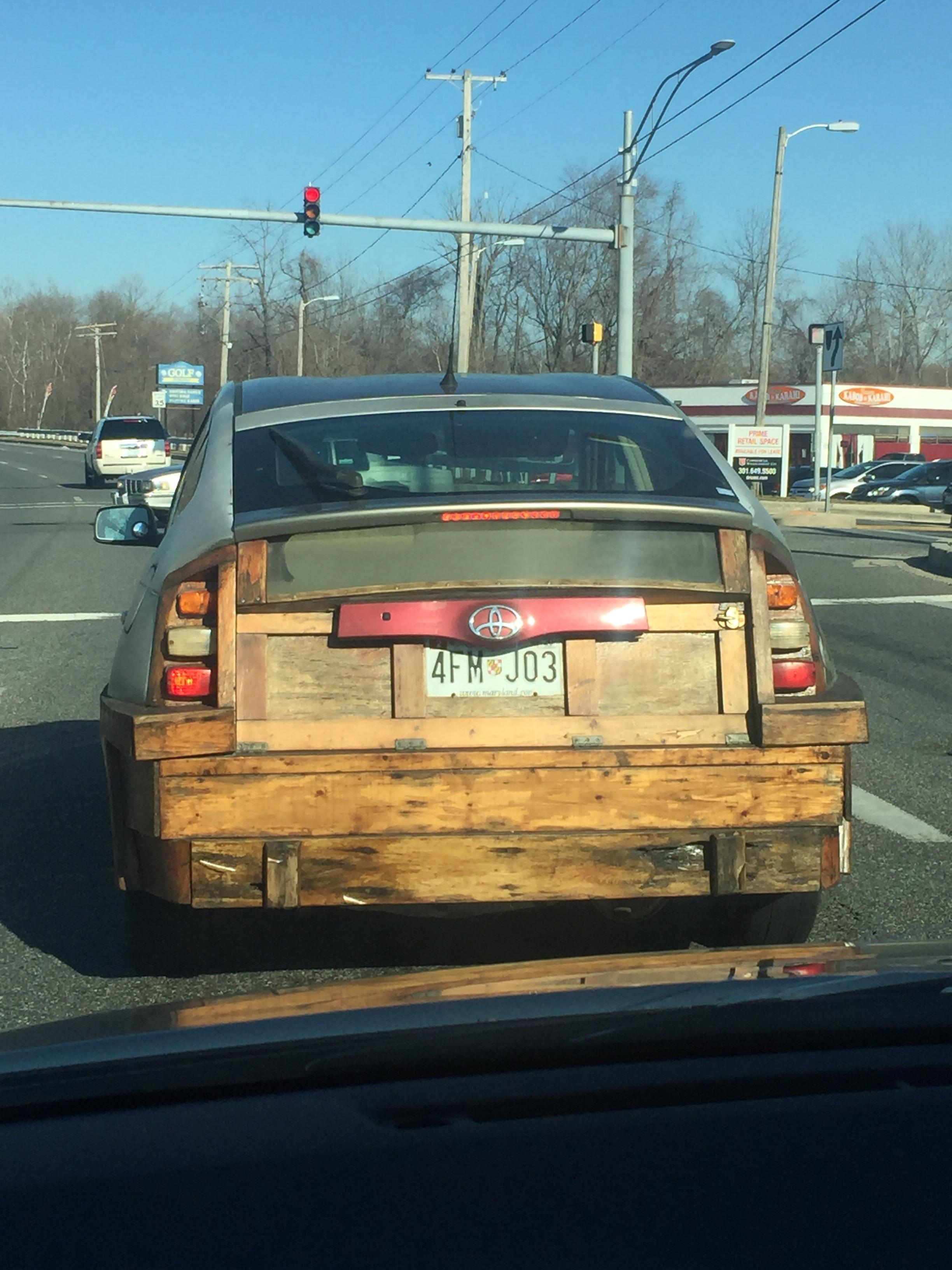 Wood bumper on a prius r/DiWHY