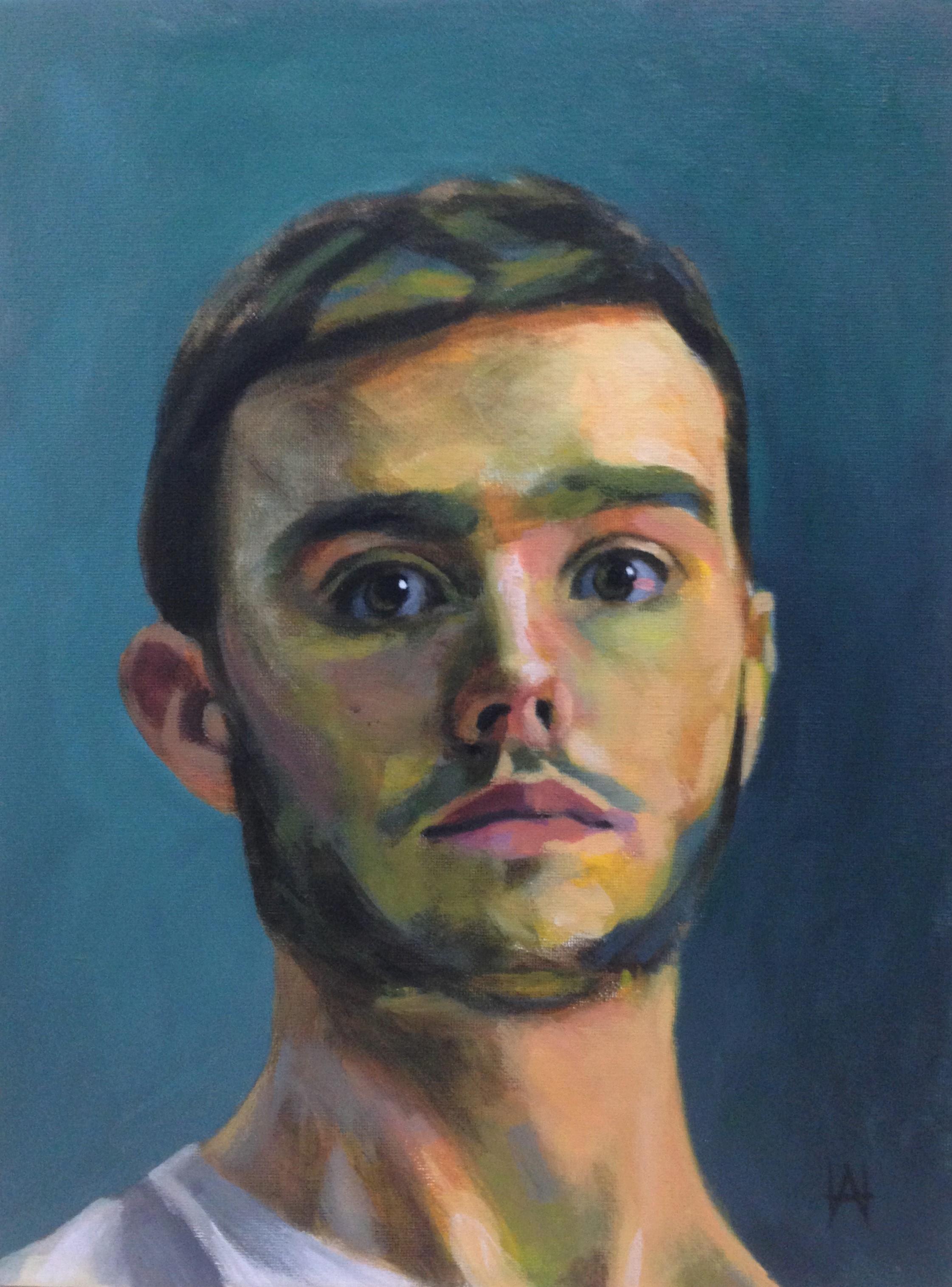 Self portrait, Acrylic, 30x40cm r/Art