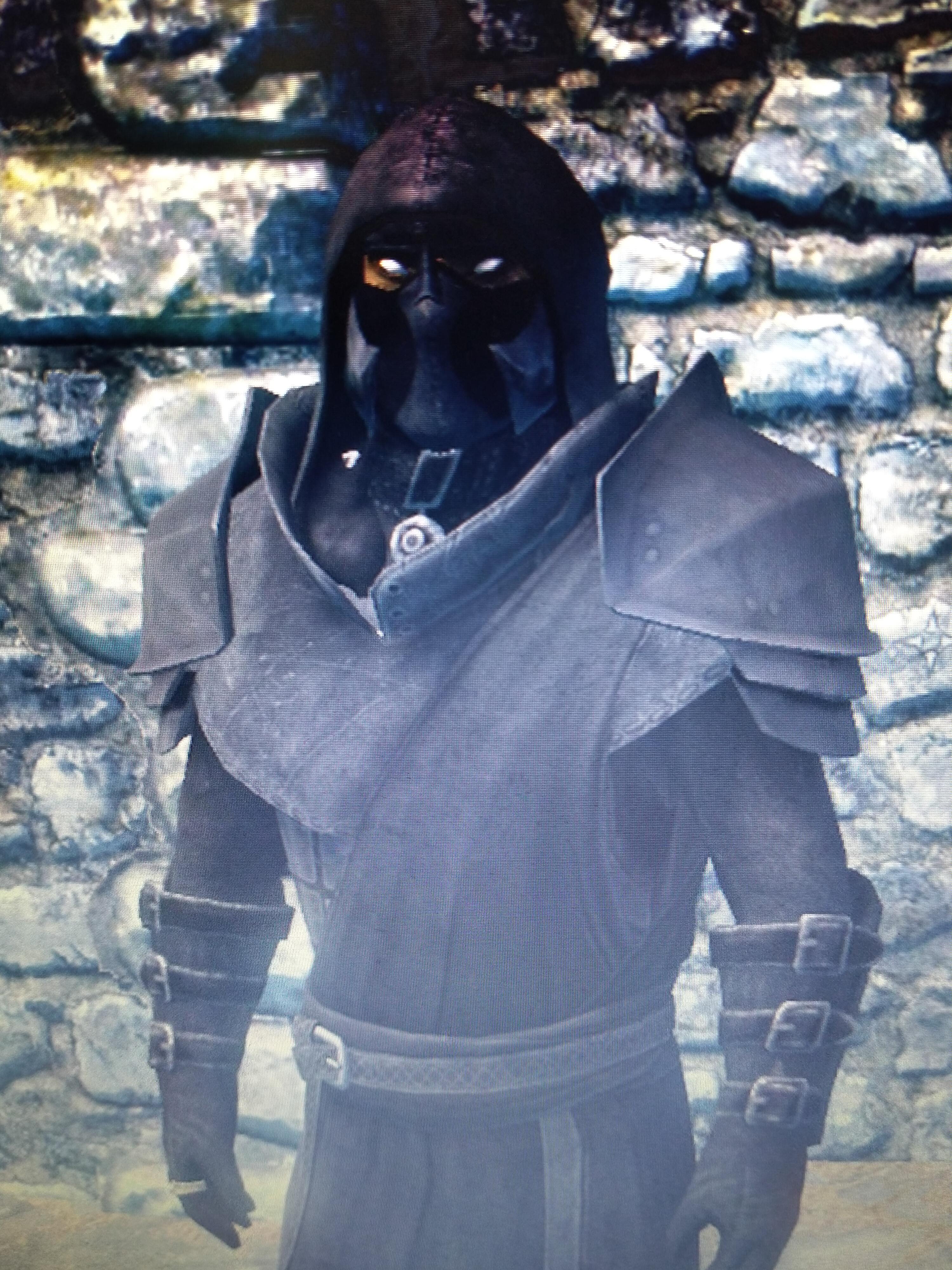 Look at this badass armor I love this mod (mod's name is black mage