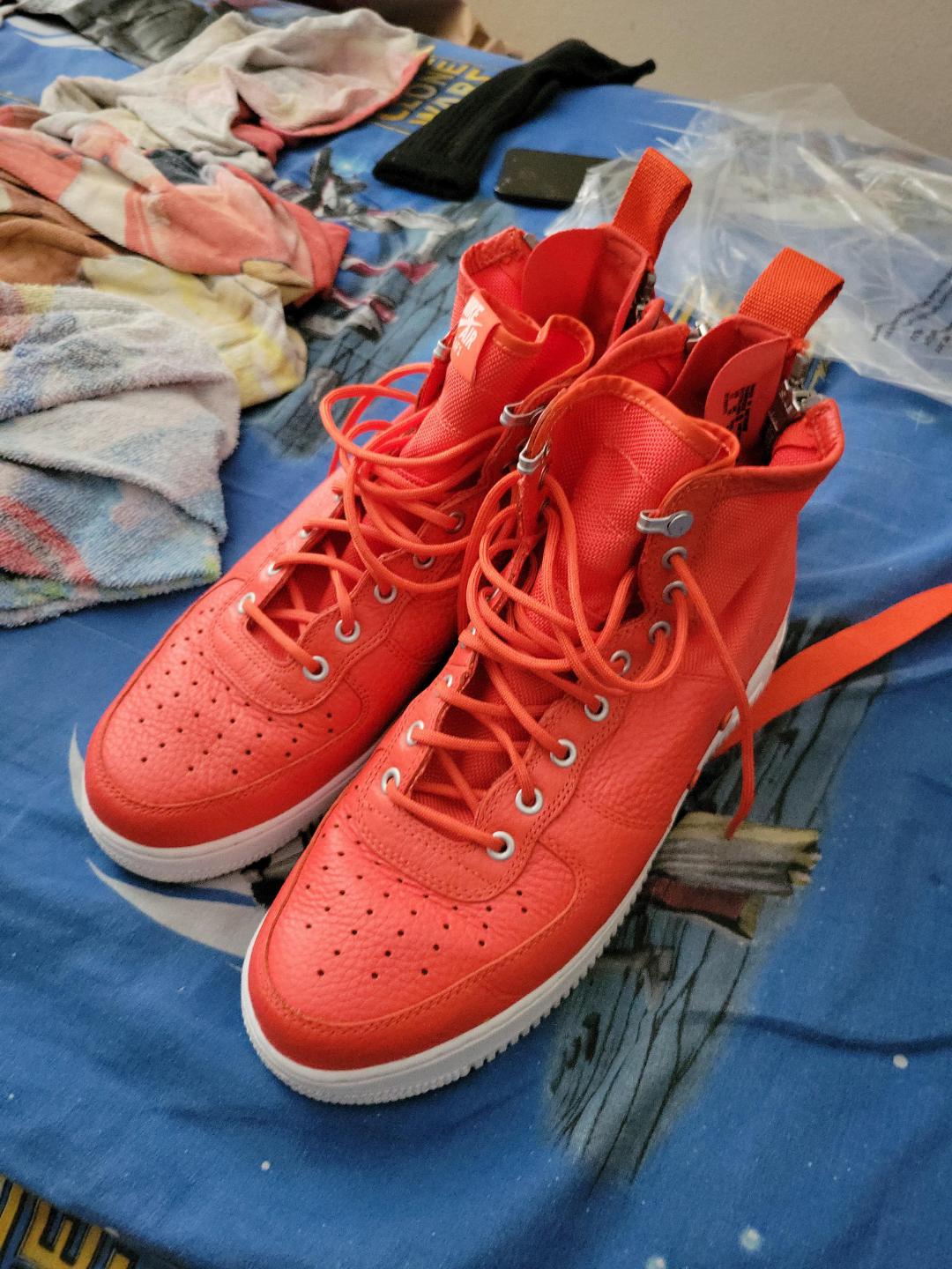 What color do I use, to turn these orange shoes, into gym red? IRL they