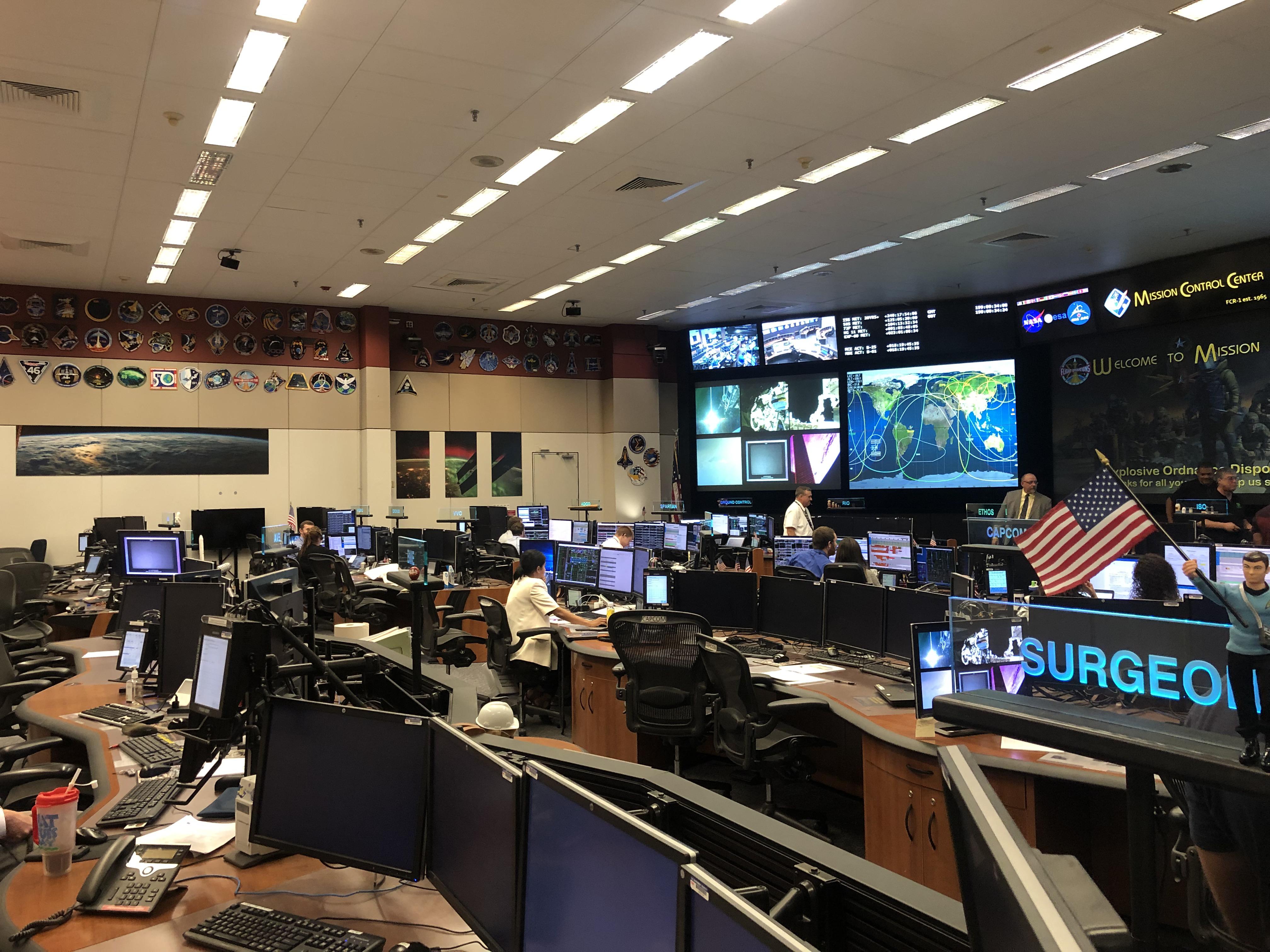 On the floor of Mission Control at NASA r/pics