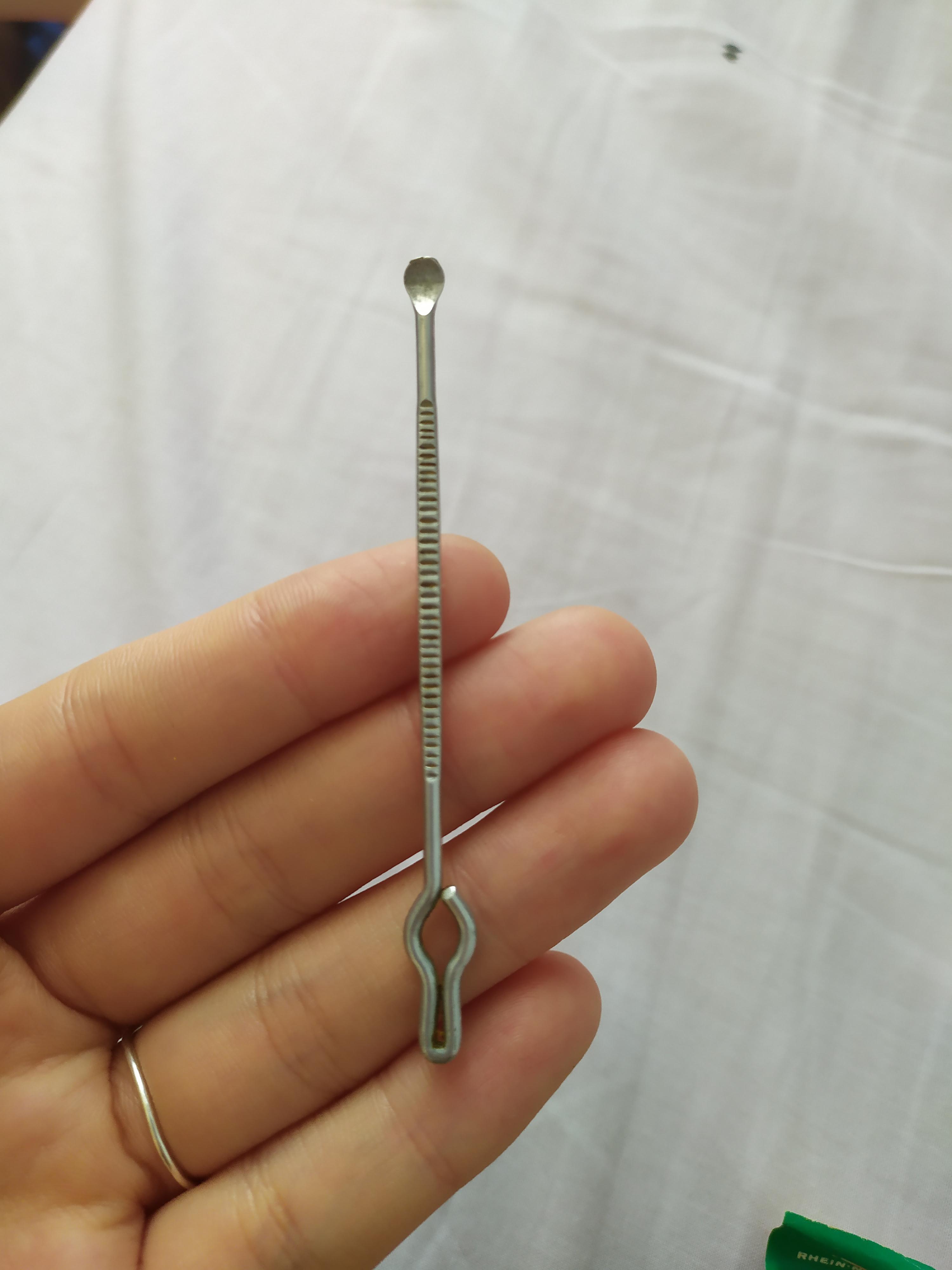 Very small metal spoon, found in a sewing box. r/whatisthisthing