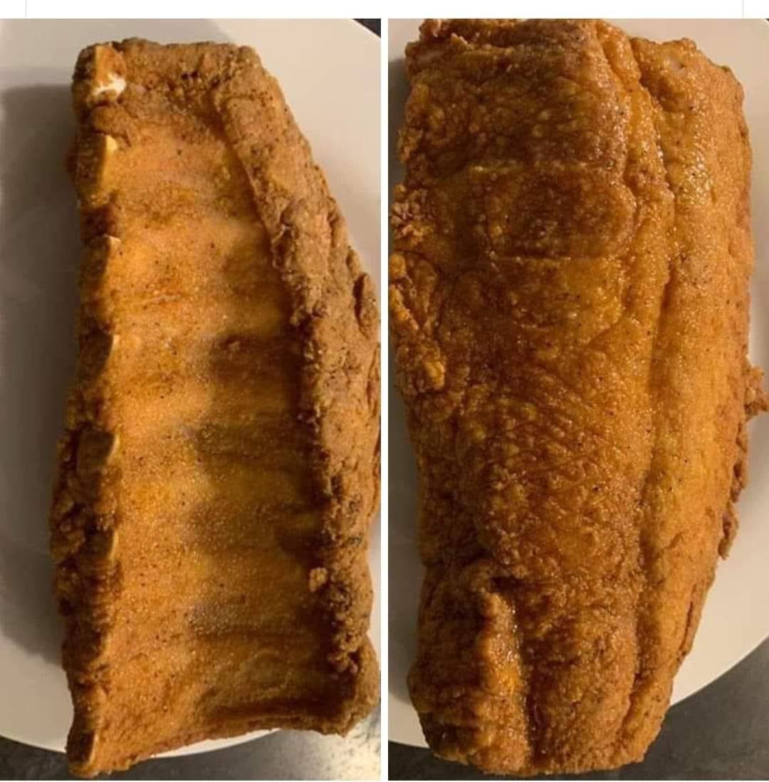 [homemade] deep fried ribs food