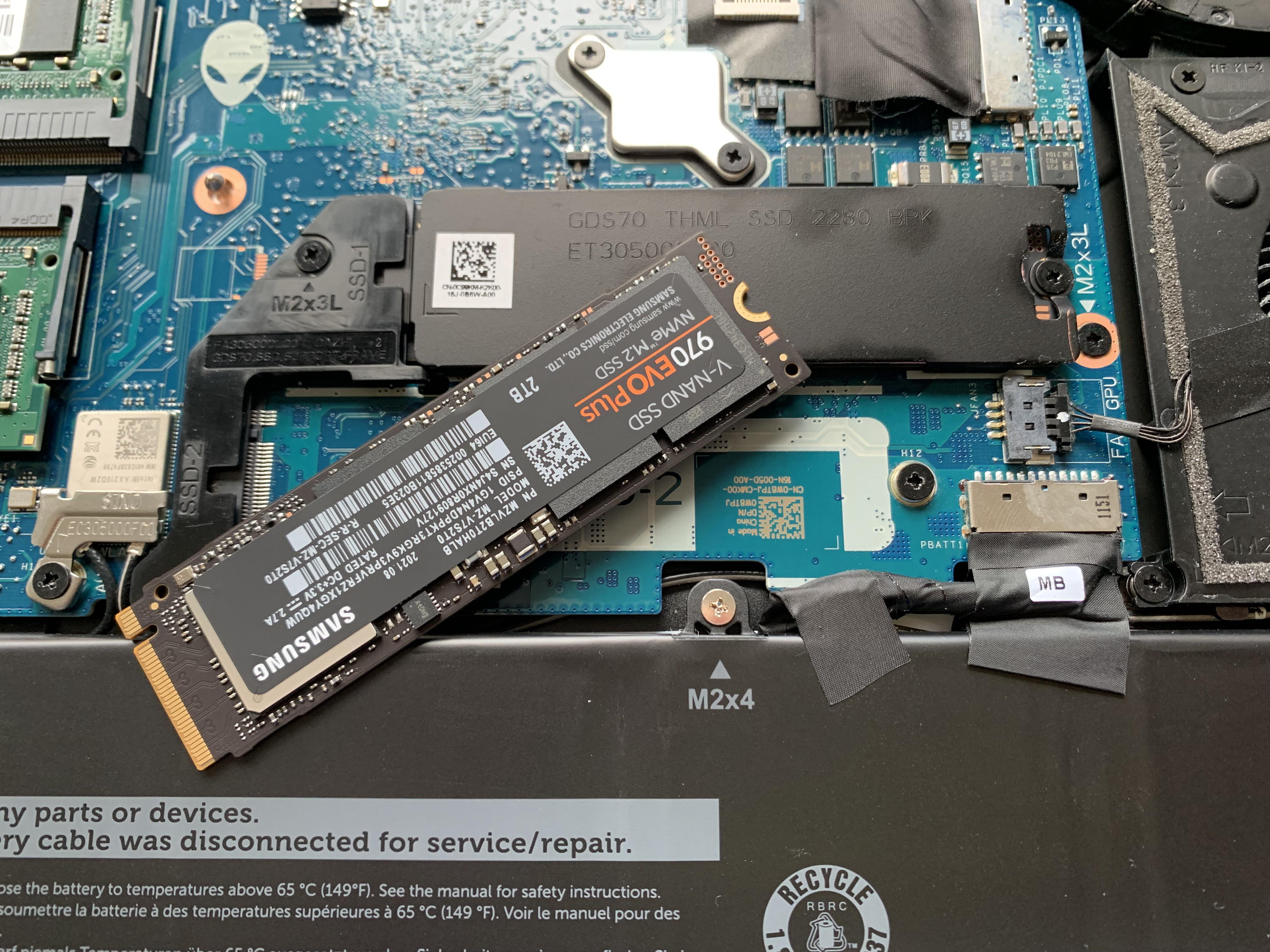 Alienware x17 a second SSD thermal pad/heatsink r/Alienware