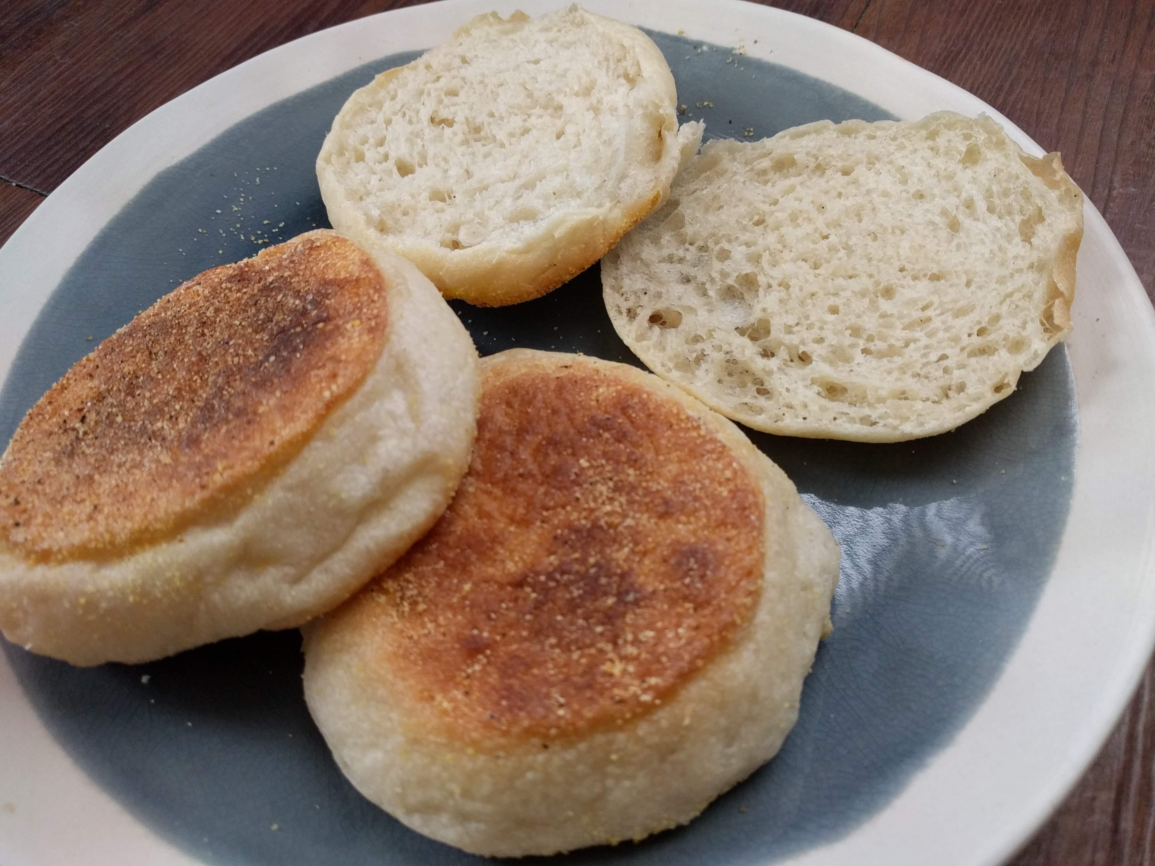 First complete attempt at English Muffins recipe inside r/Baking