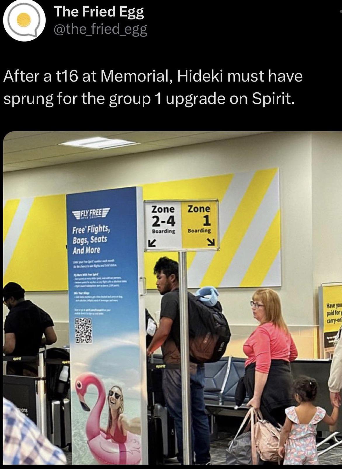 Fresh off of winning 275,000. Hideki seen flying spirit r/golf