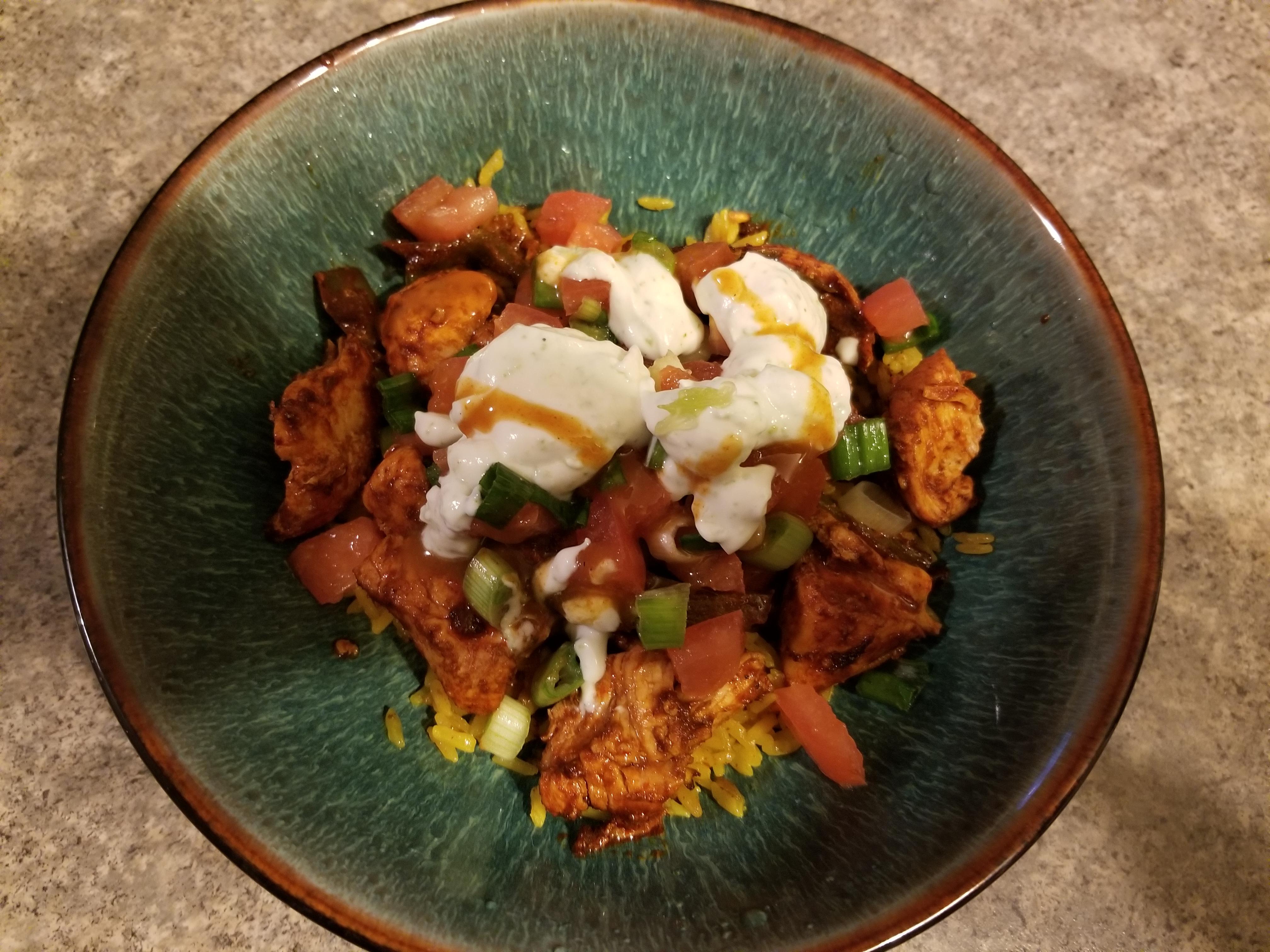 Mexican Chicken and Rice Bowls 9/10 hellofresh