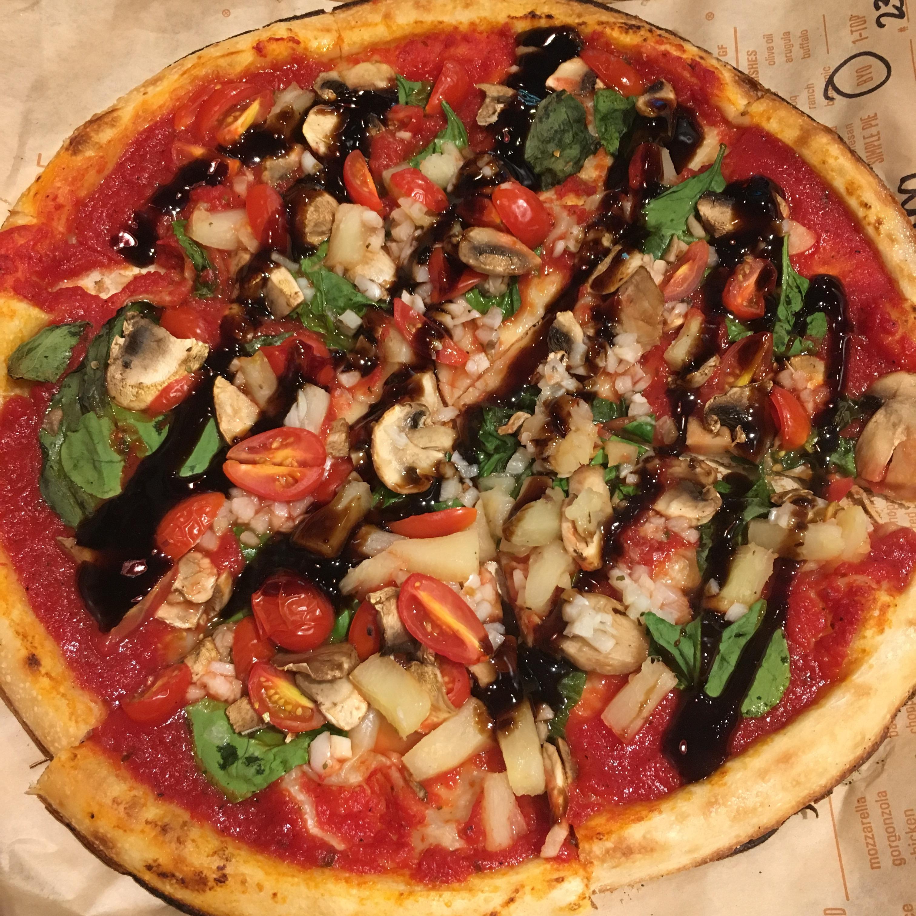 Blaze Pizza. Who said pizza needs cheese to taste good? r/vegan