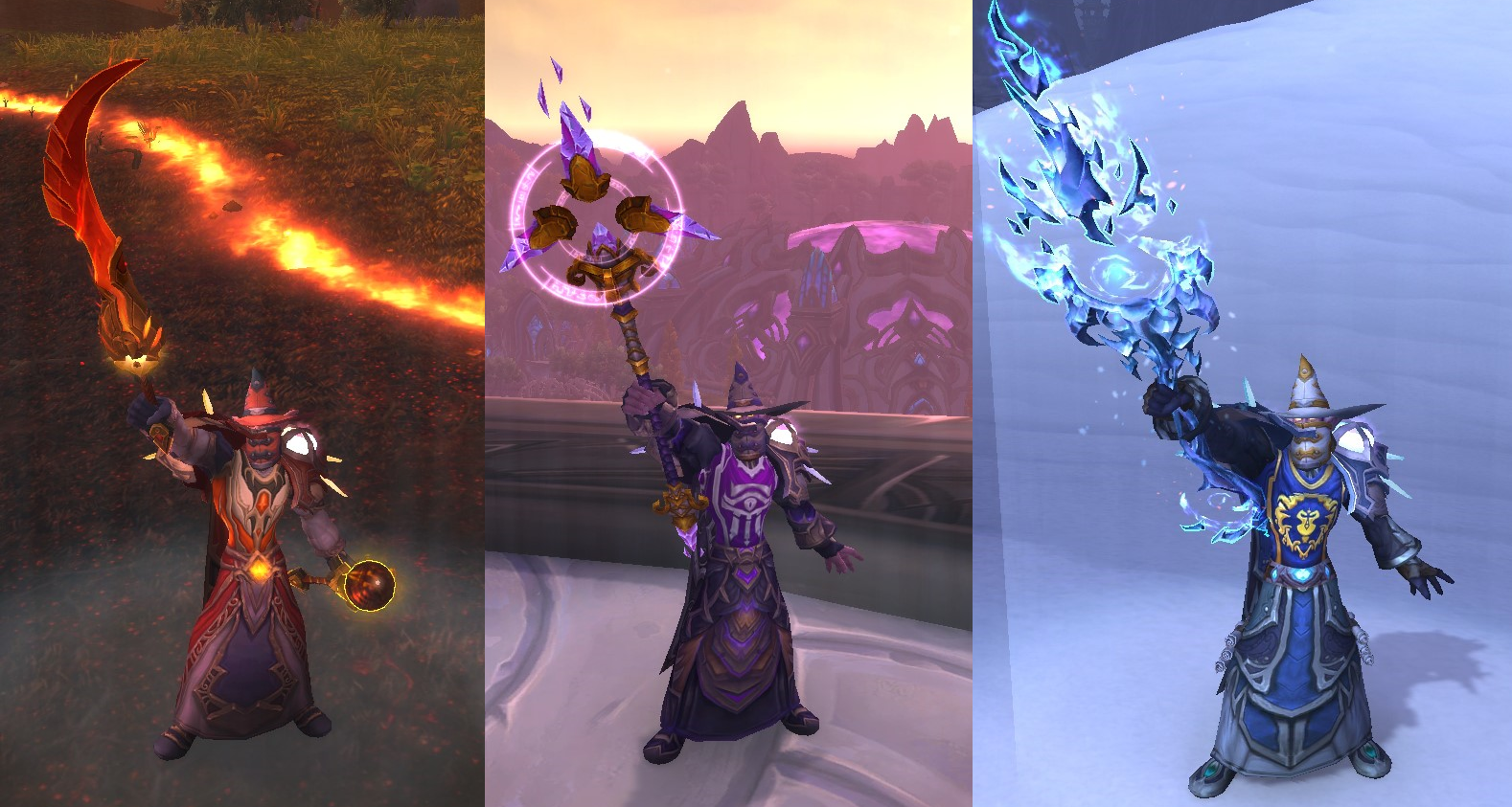 I wanted to share my mage transmog sets. Hope you like them