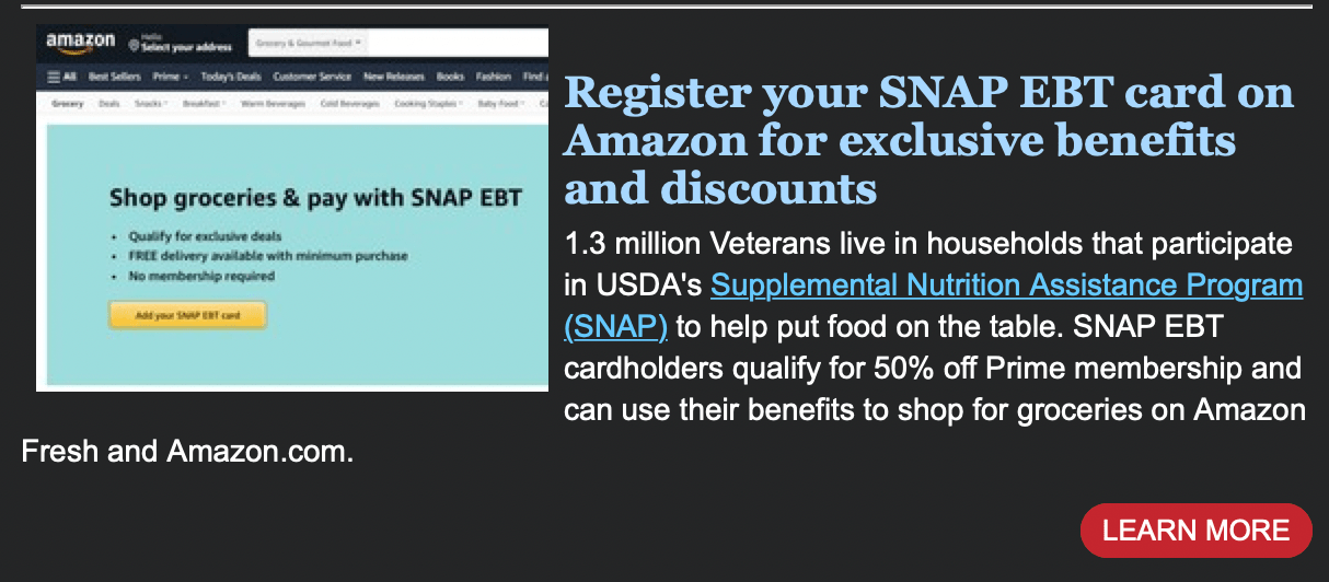You'd think this would be a bigger deal to the VA.. nah just make sure your food stamps are