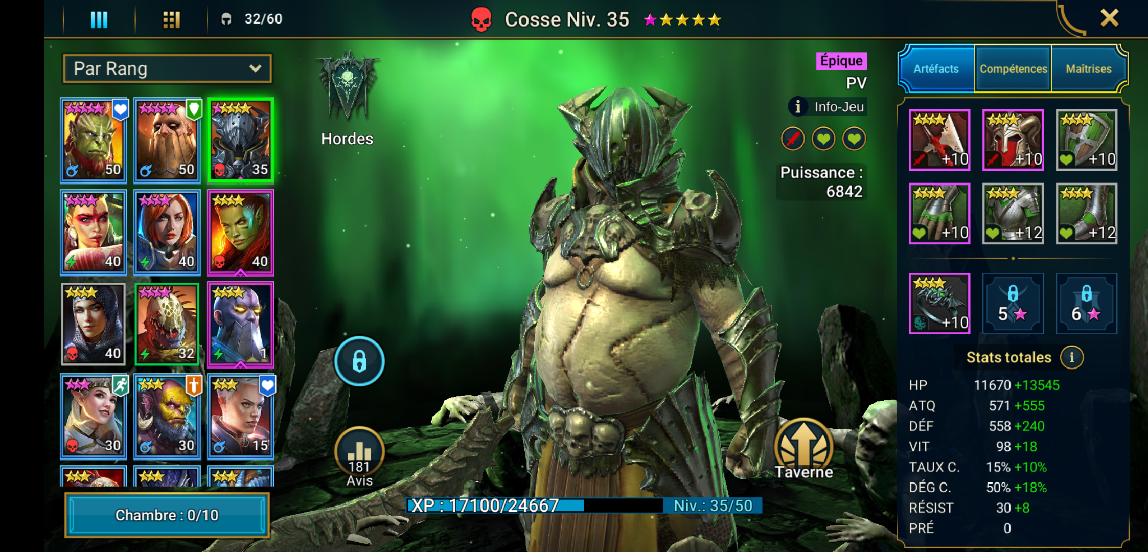 Looking for a gear build for Husk . RaidShadowLegends