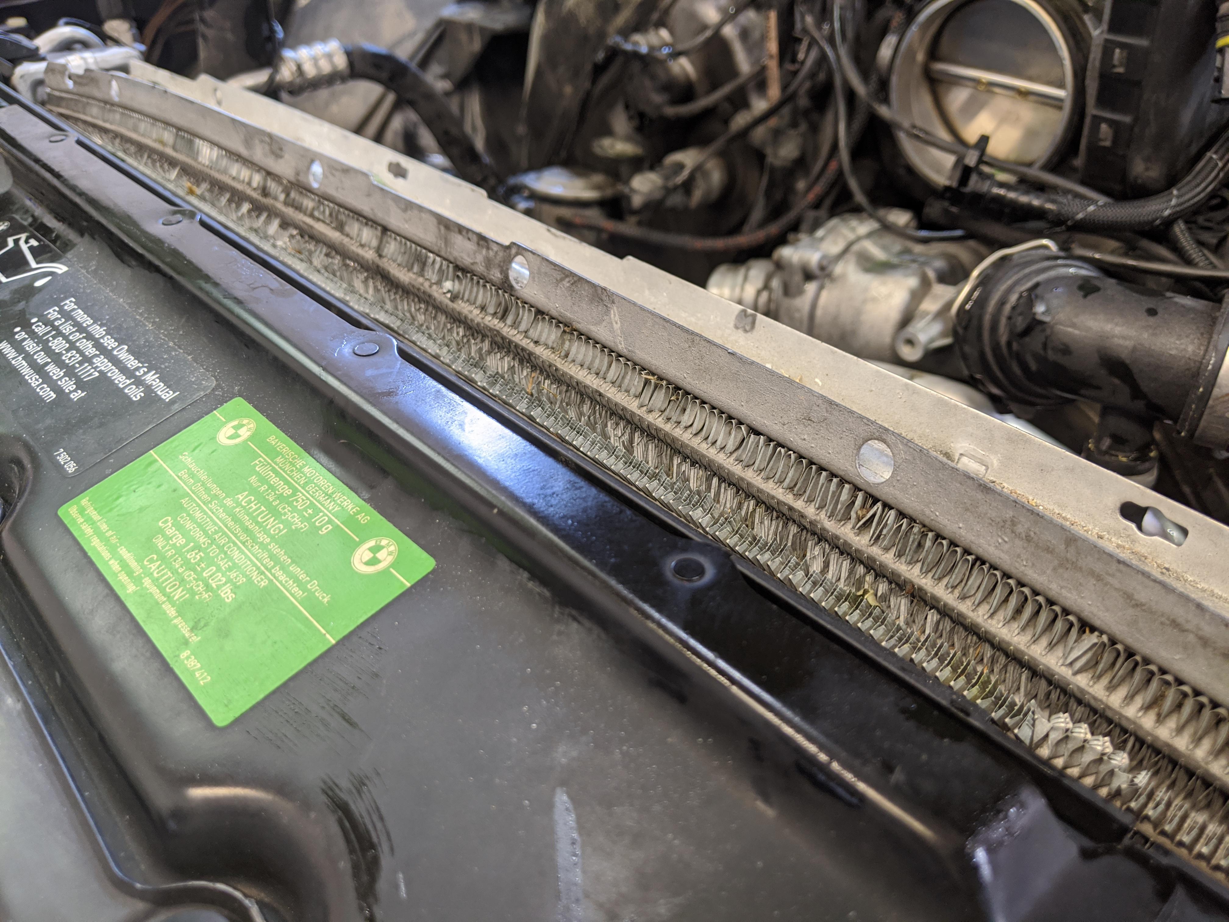 Anyone seen radiator cores swell up? Can't believe something plastic