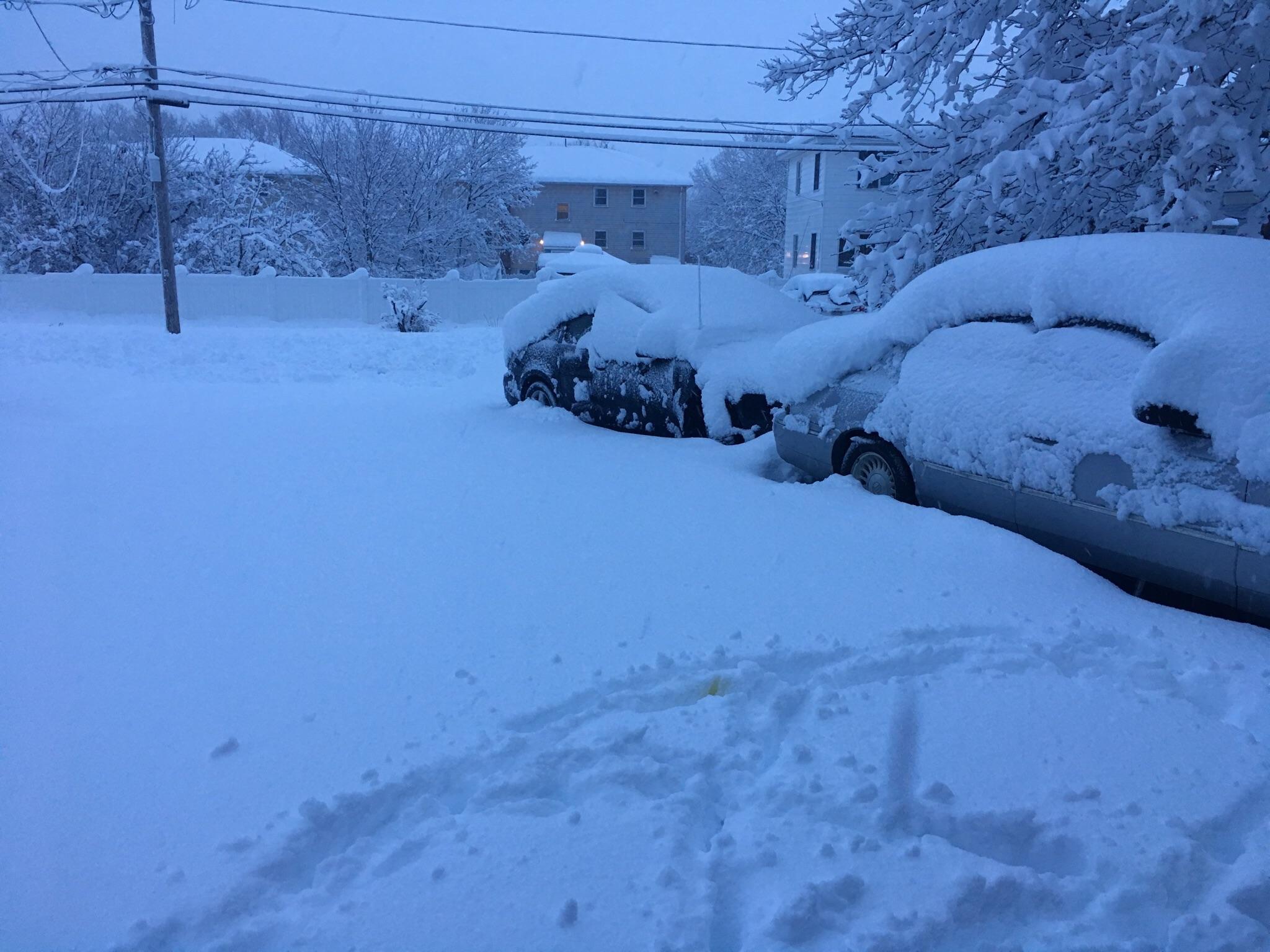 Just a scant 15 inches of snow in Quincy today r/boston