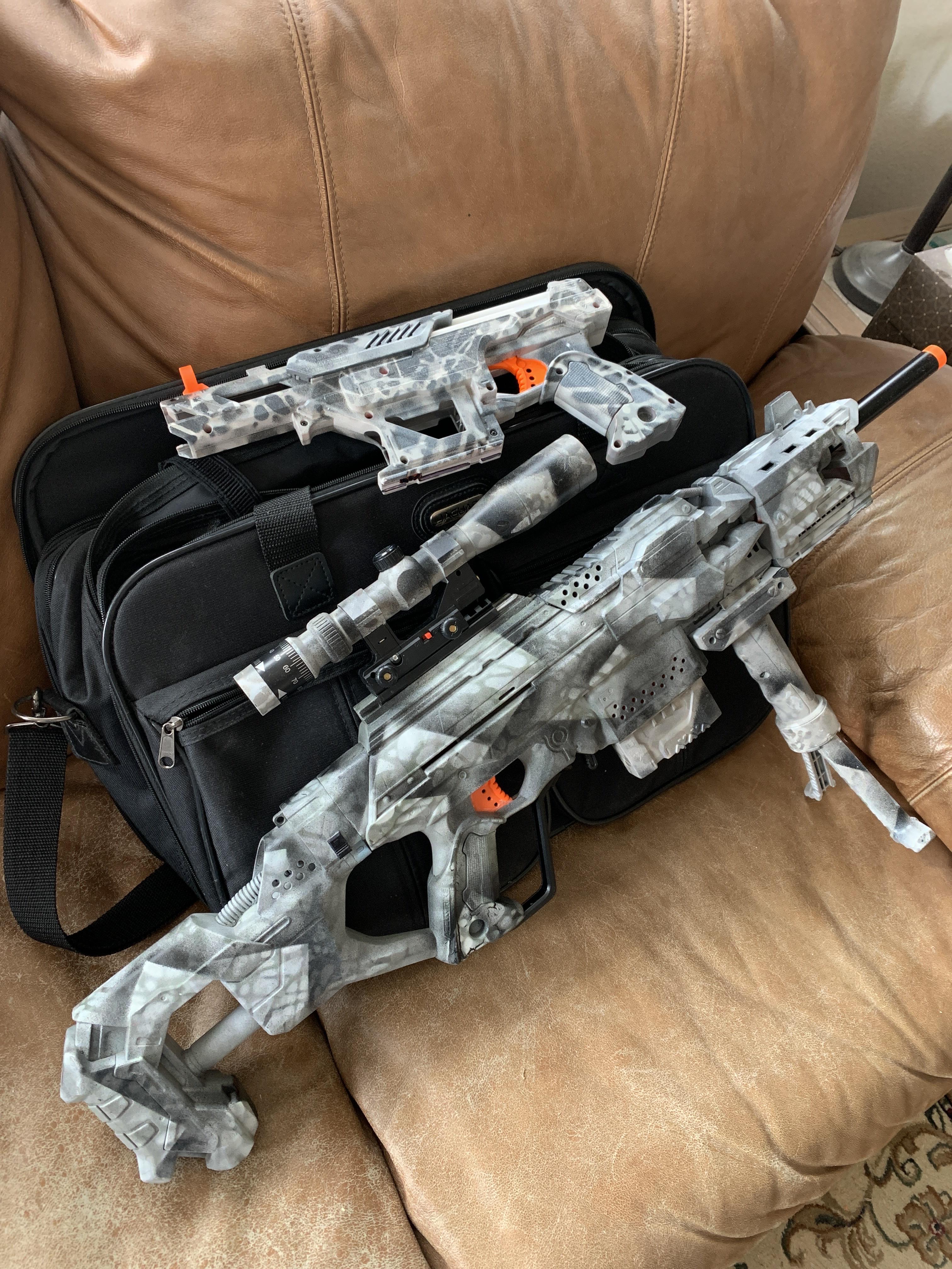 Finally finished my “Suitcase Sniper Kit”. It all breaks down and fits inside the suitcase
