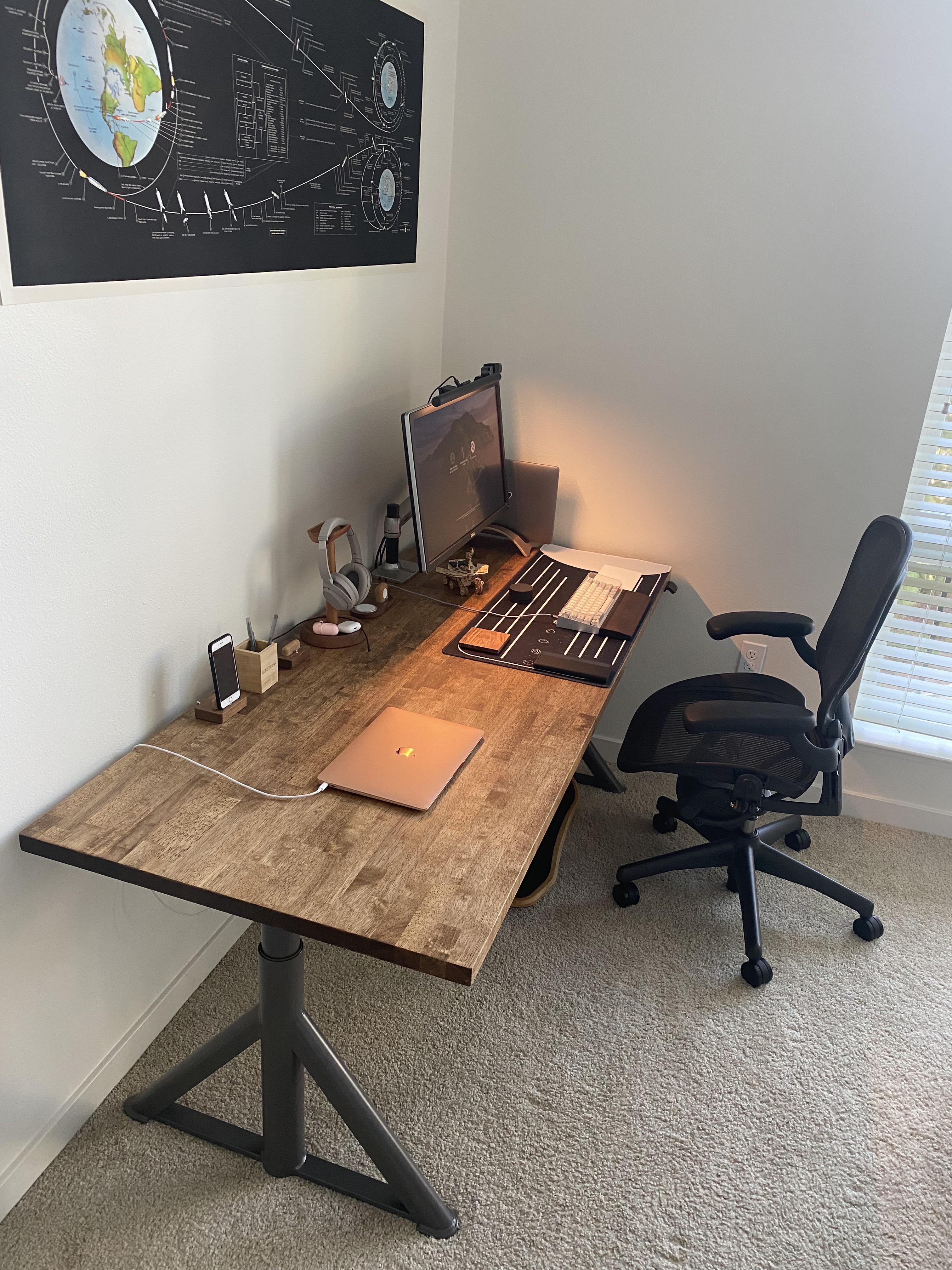 _my setup ) custom(homemade) top + ikea idasen. r/ikeaIDASEN