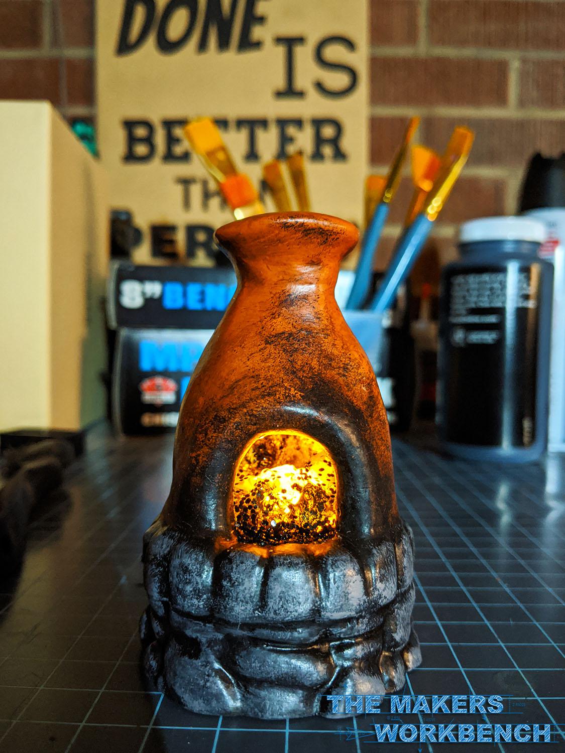 I made a furnace for my friend as a Christmas present! More images in