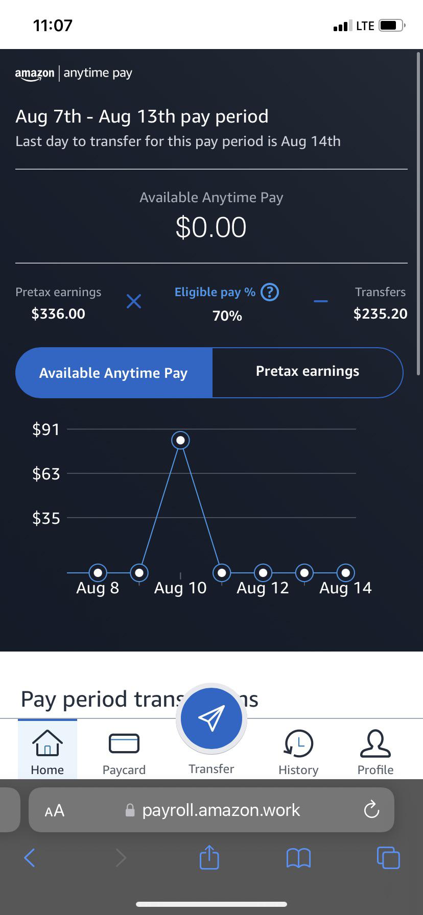 Why isn’t my money that I earned isn’t showing up I picked up a extra