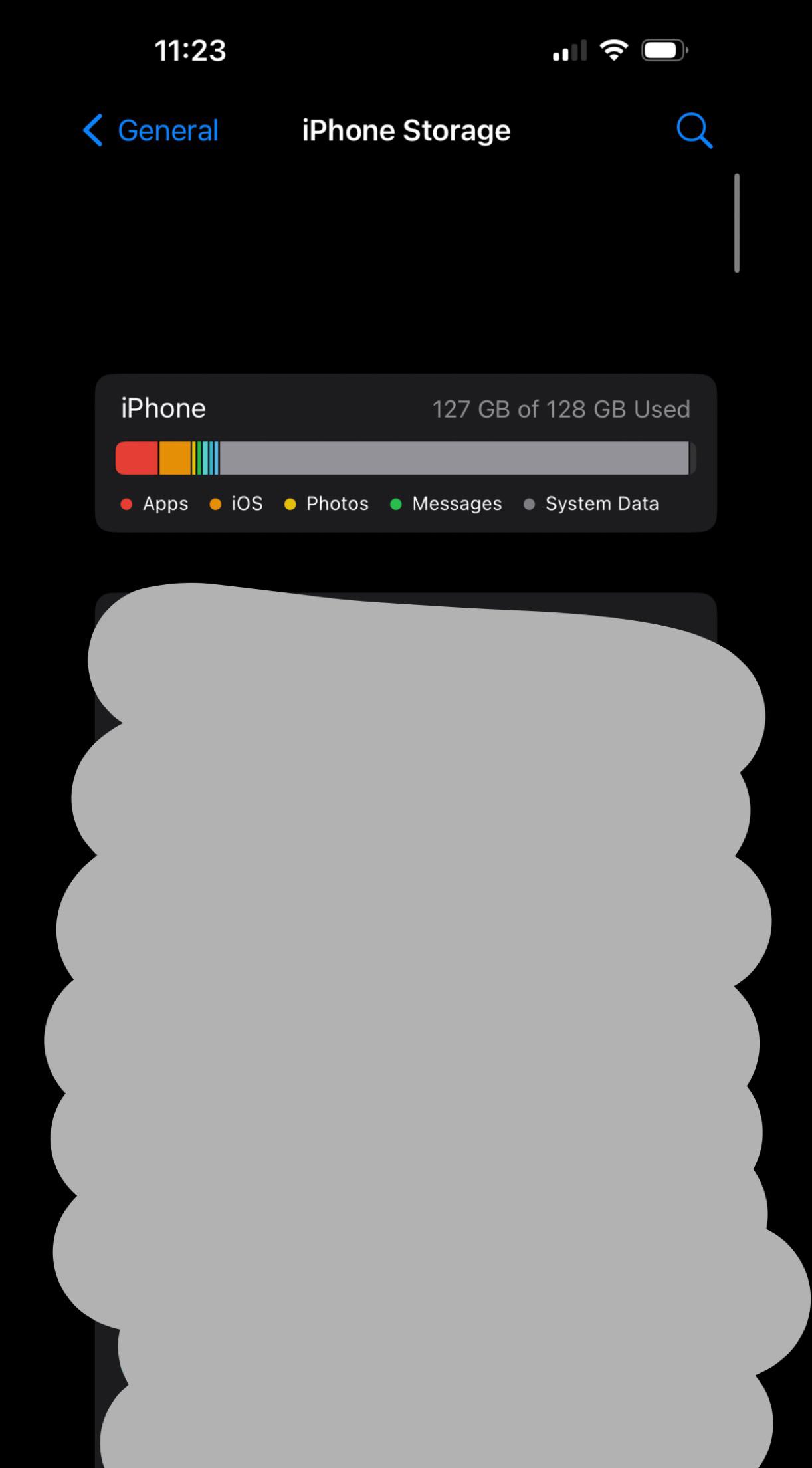 system data is taking up so much space r/ios