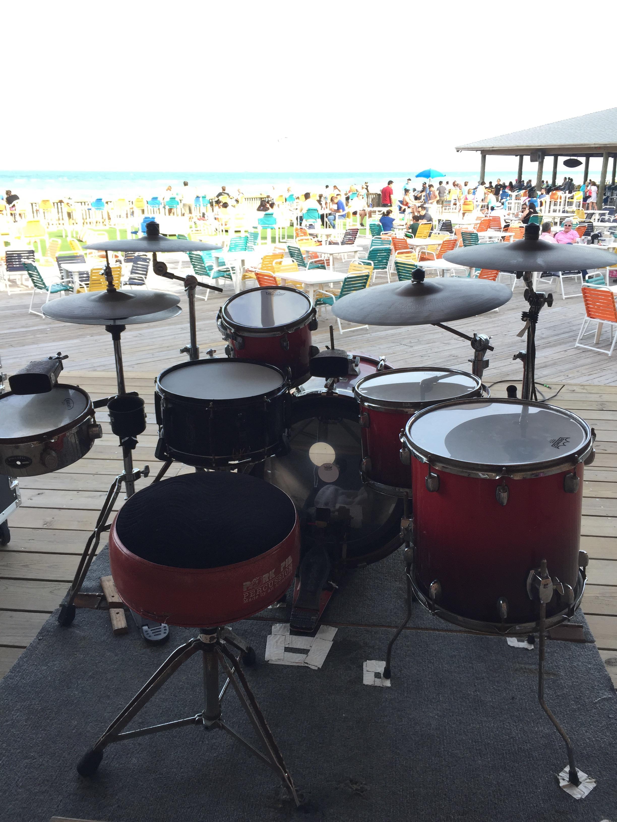 New drum heads day on my beach kit! 2010ish Gretsch Catalina Maple