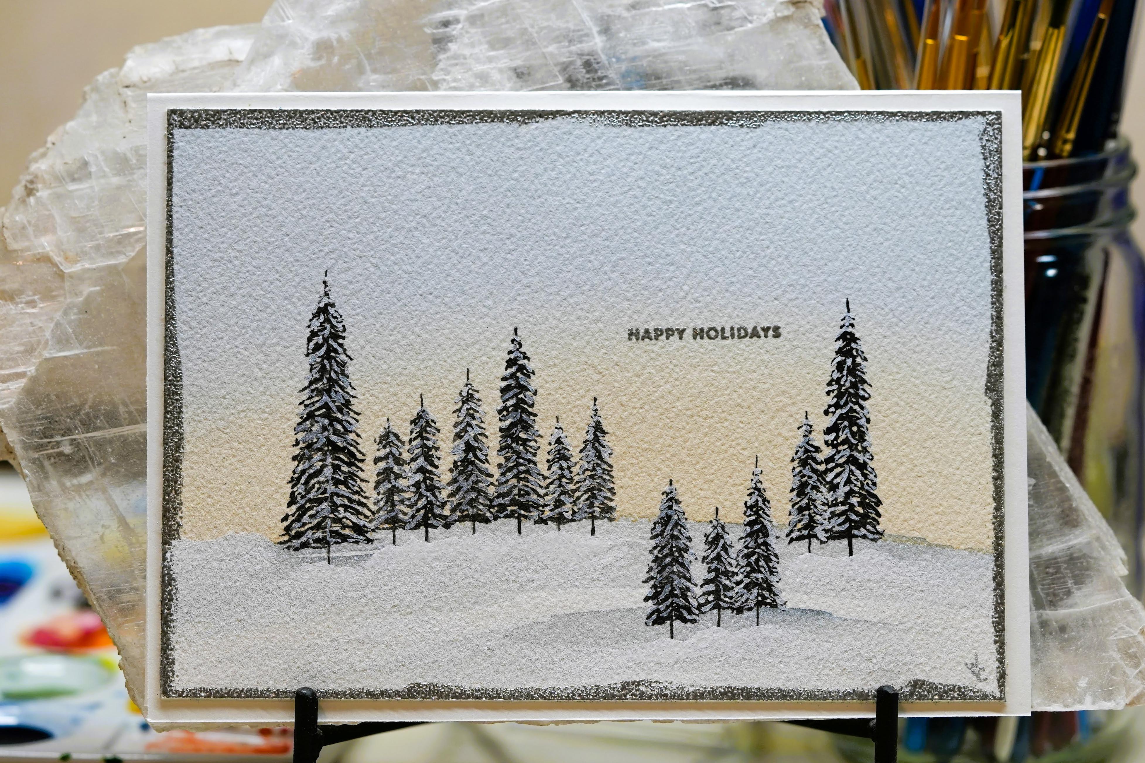 Easy Christmas Tree Paintings