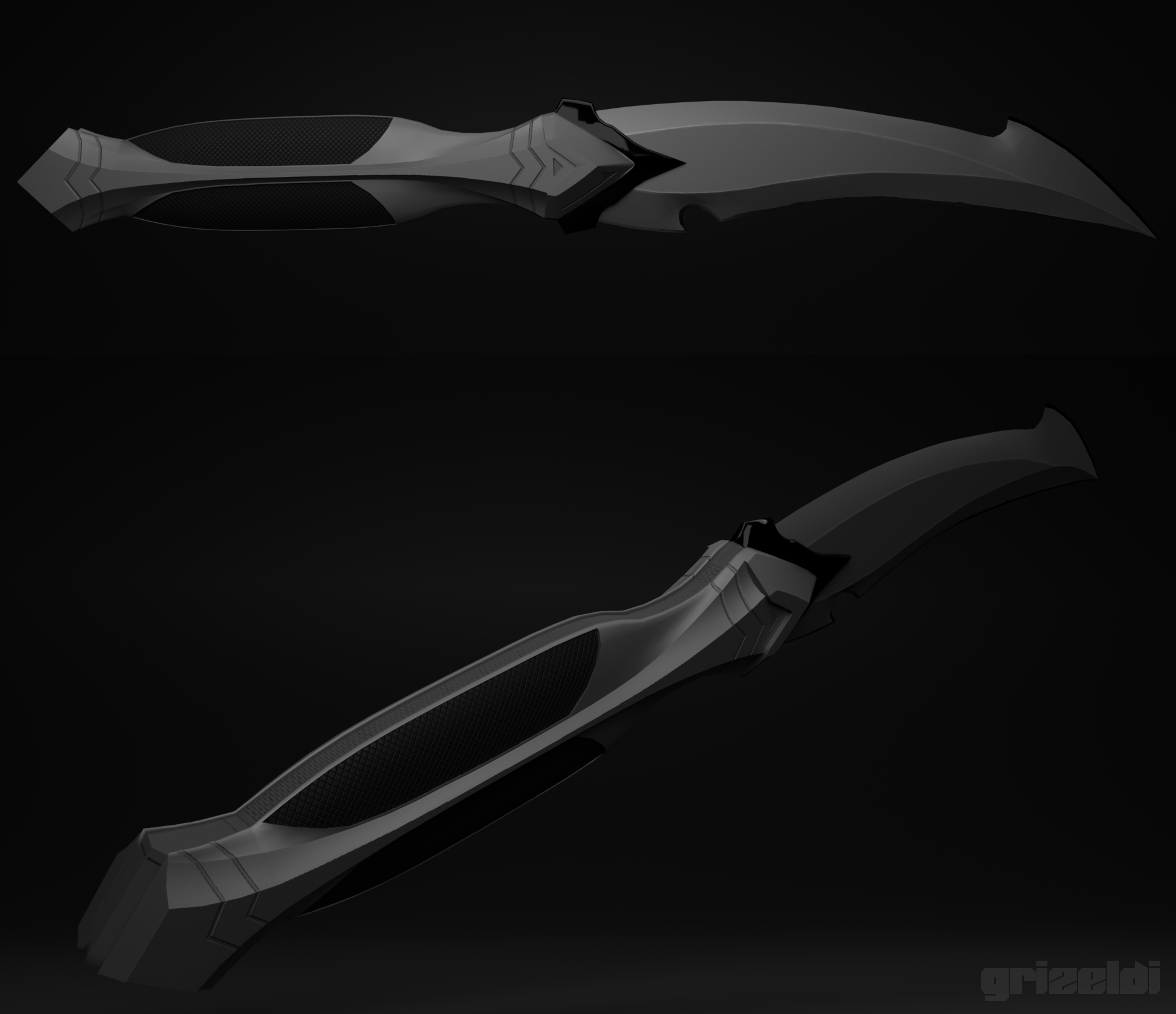 A knife I finished yesterday r/blender