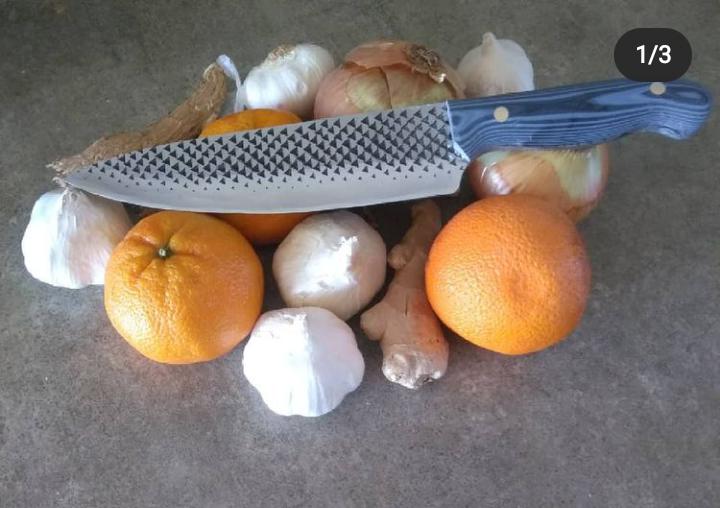 nice little rasp kitchen knife I made from a rasp for my cooking teacher r/Blacksmith