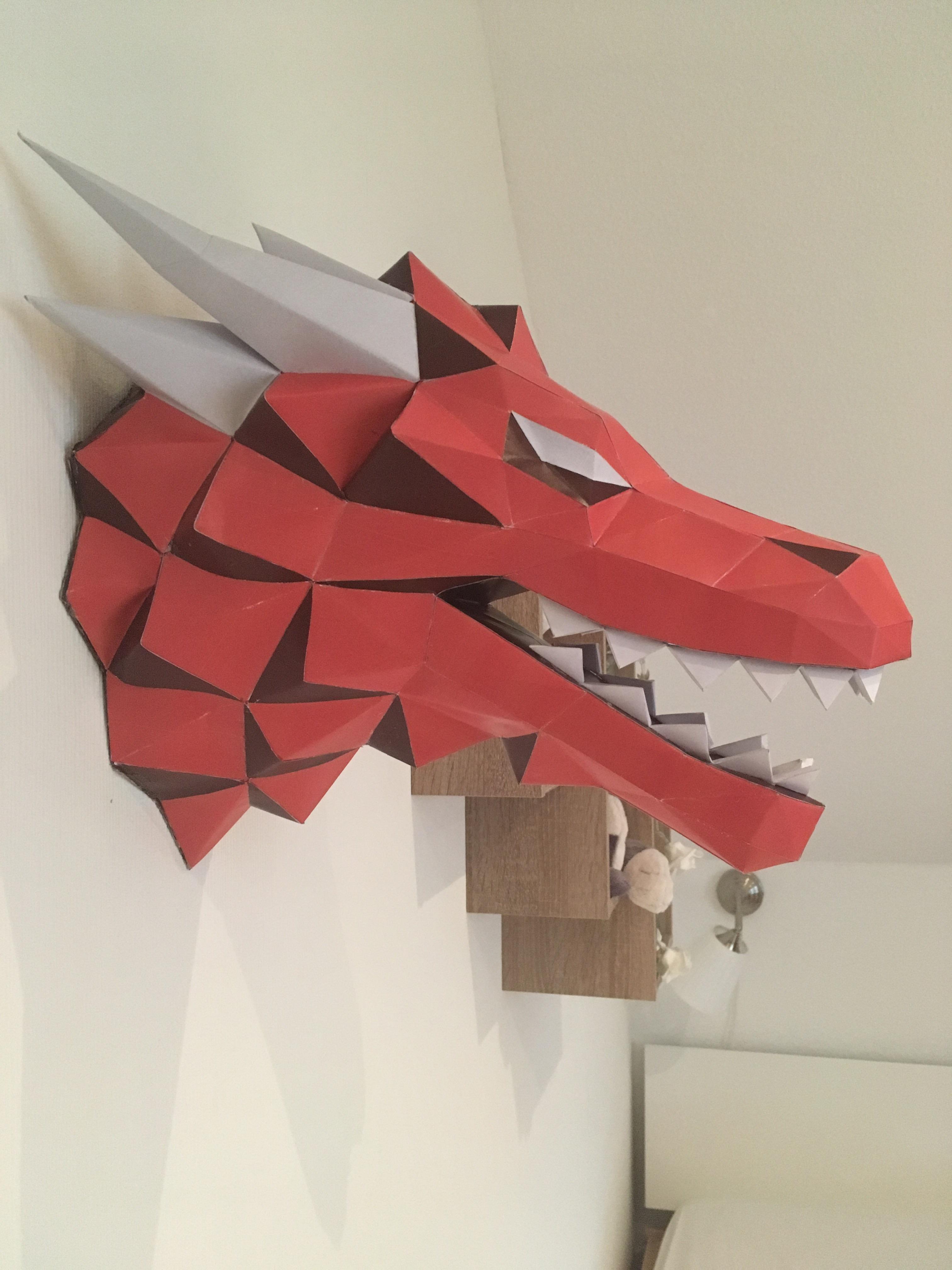 Papercraft Dragon PAPERCRAFT KIT Games Of Thrones House of the dragon