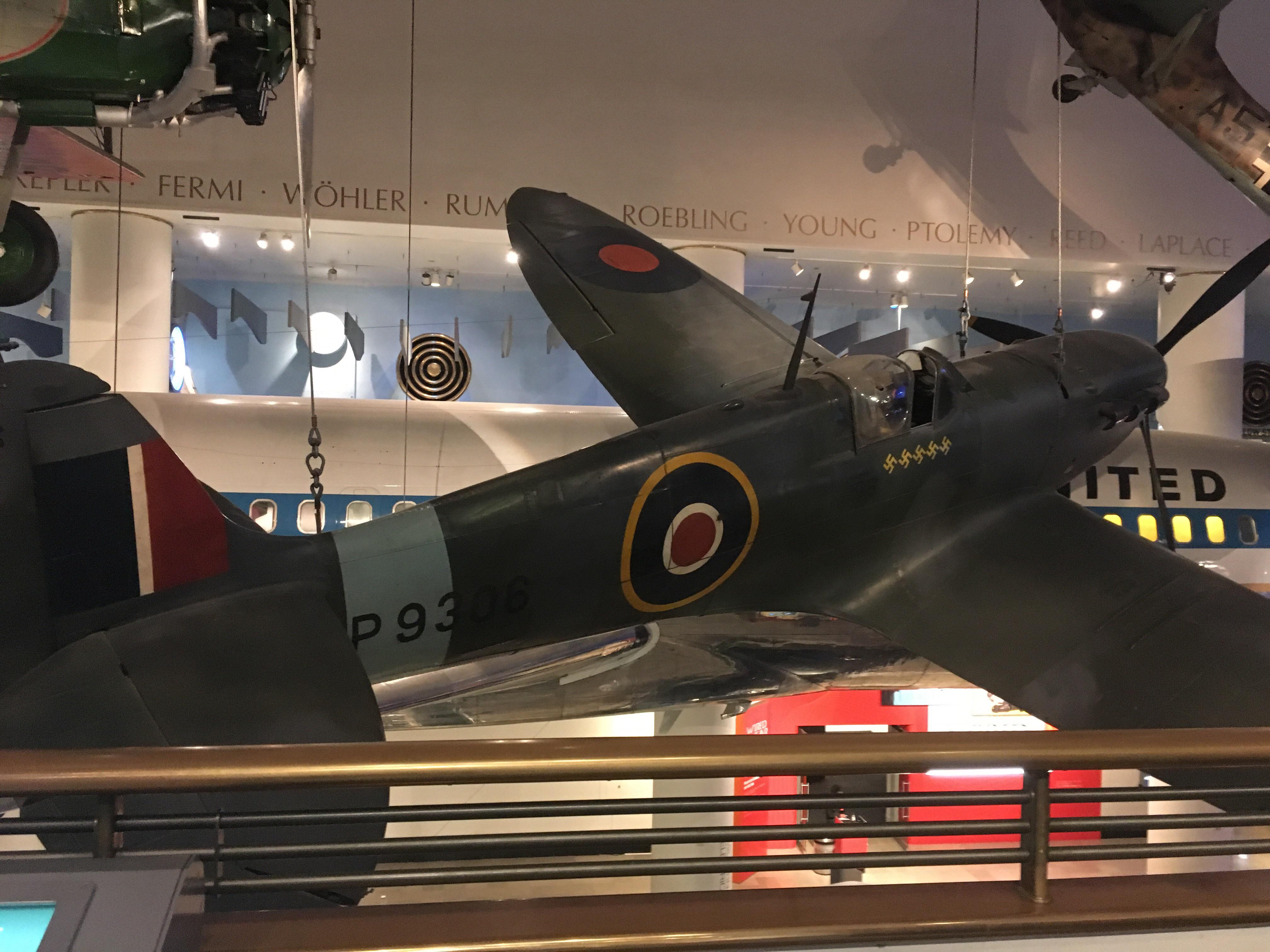 An actual Spitfire that defended London during the Battle of Britain
