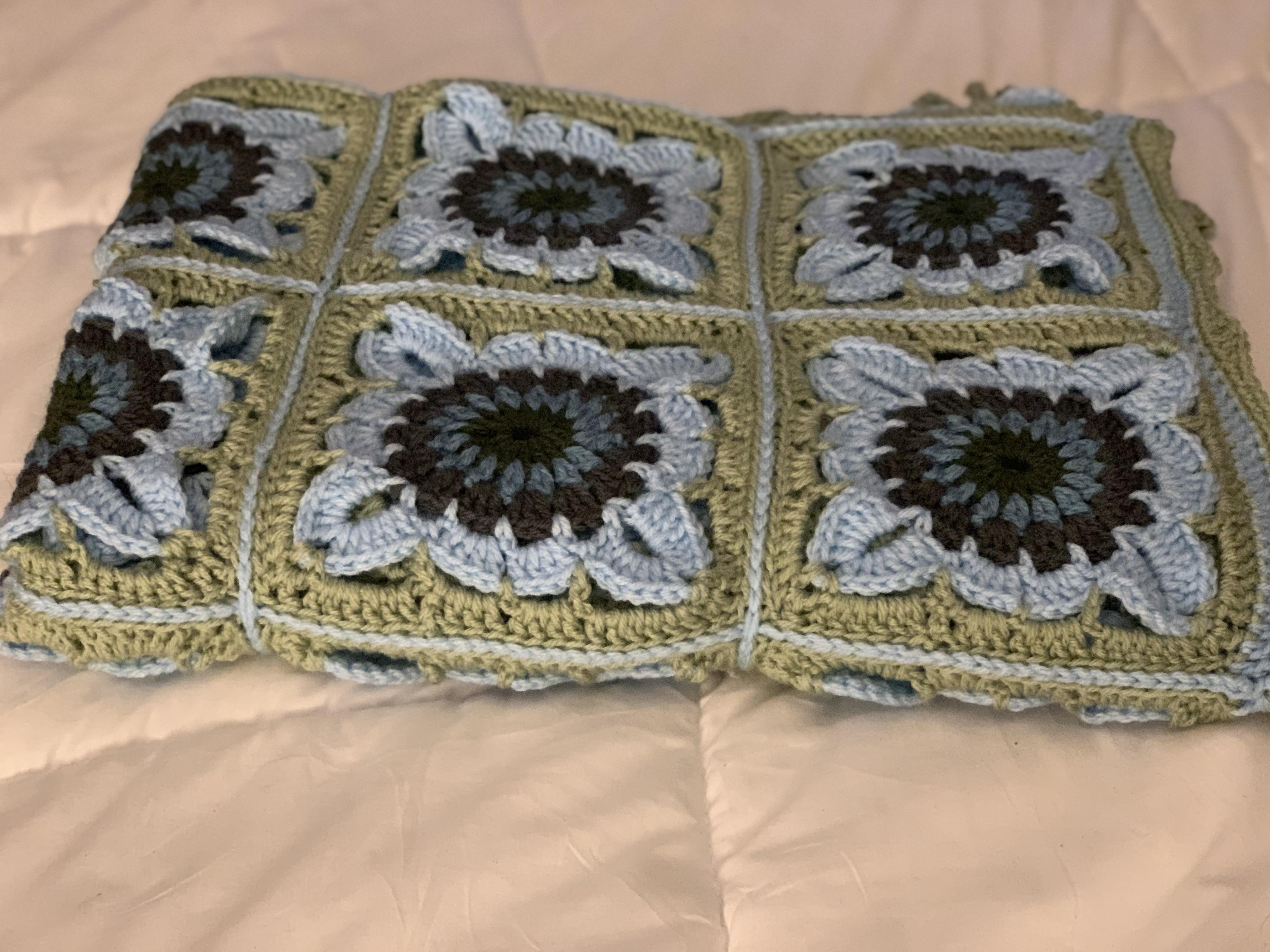 Finished this blanket after about it for a year! Feels like