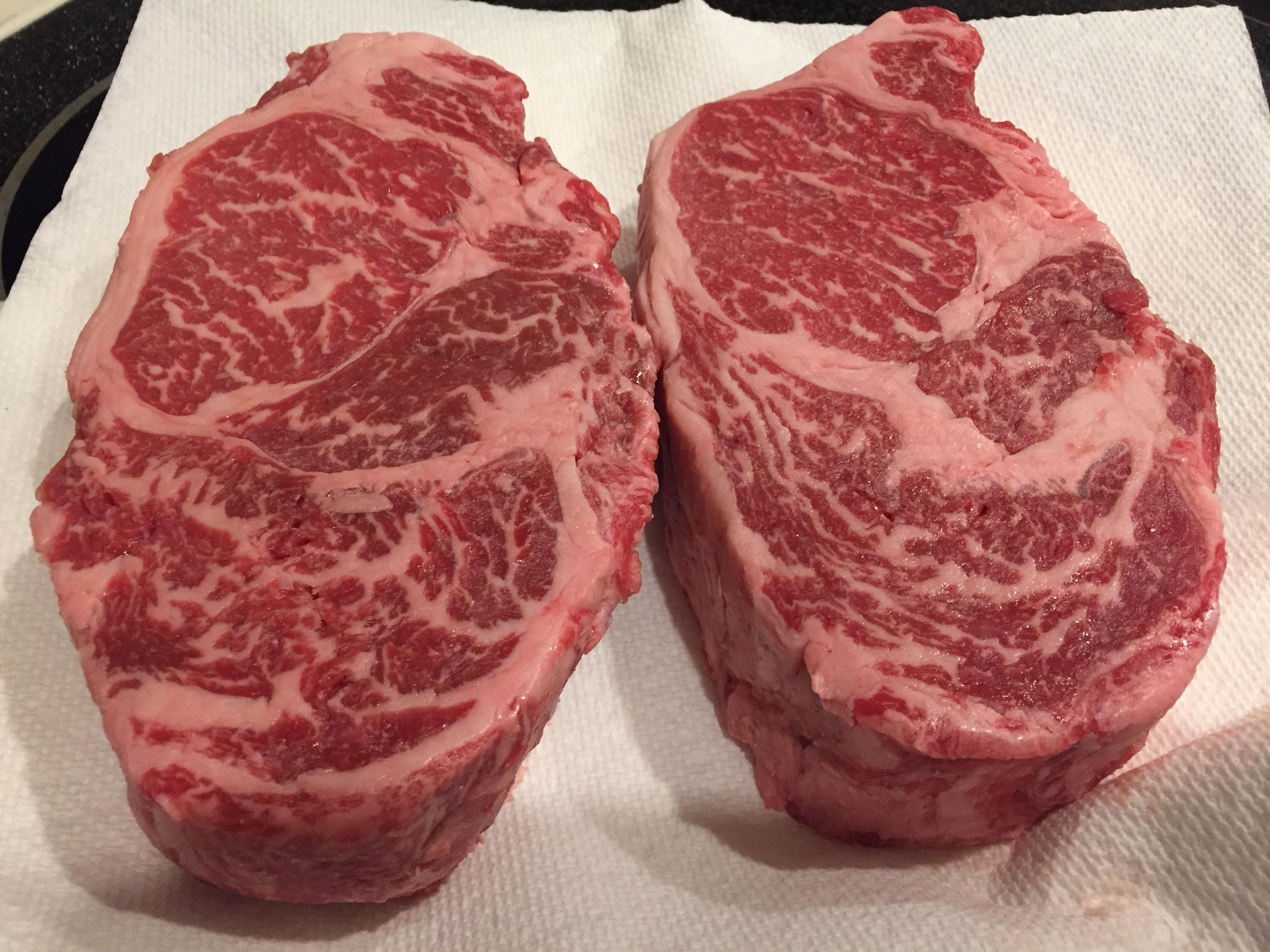 Ribeyes brought in with specs of “select or higher”... might be a bit