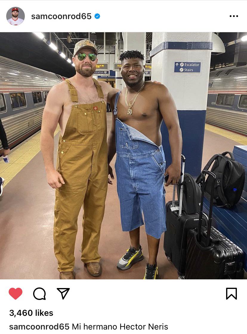 Blue collar boys Coonrod and Neris taking the Amtrak to work r/phillies