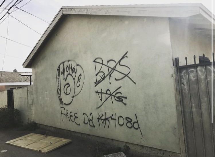 Rolling 40’s Neighborhood Crip in The Leimert Park Neighborhood on the