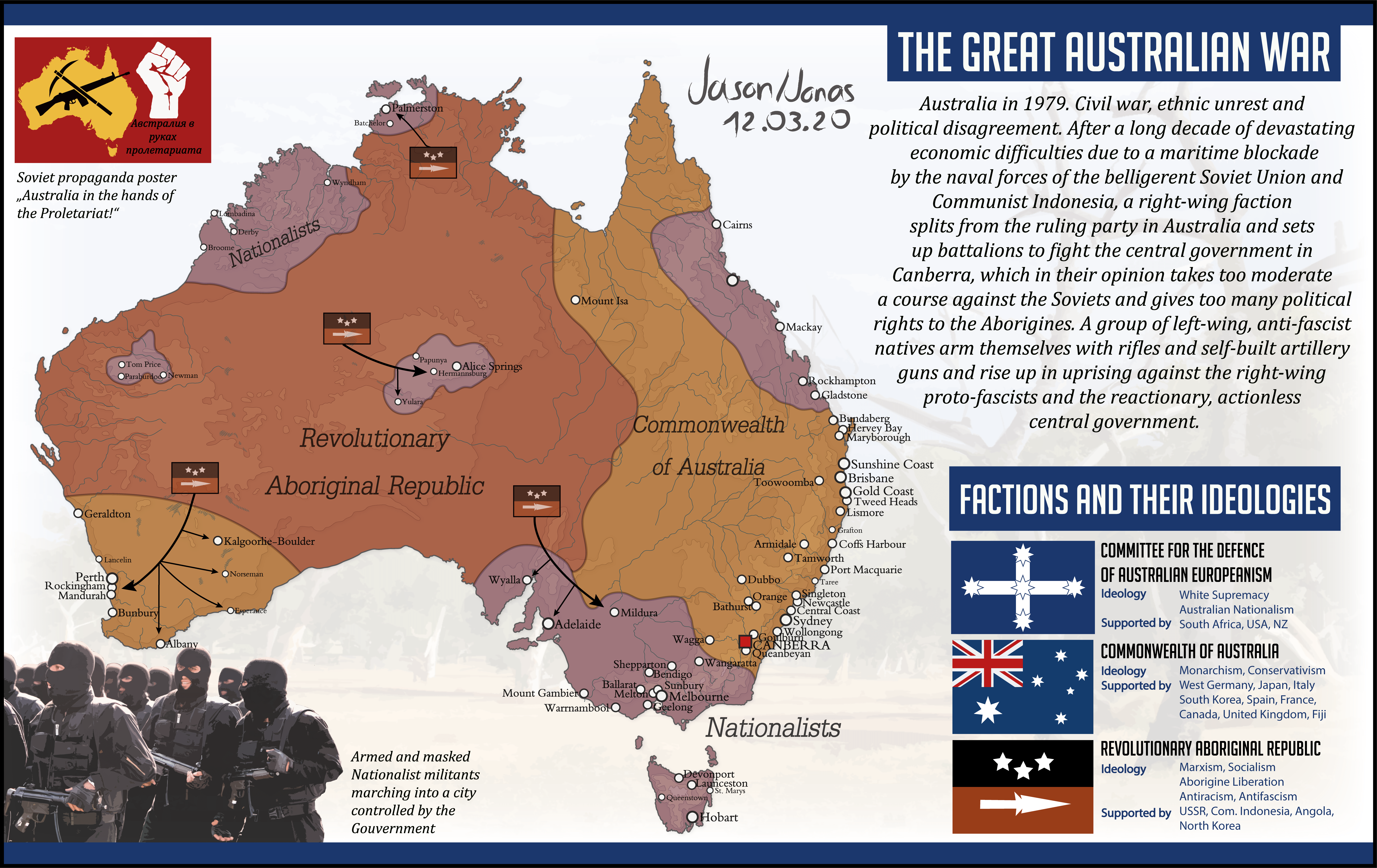 Australian Civil War and Aborigine Revolution r/MapPorn