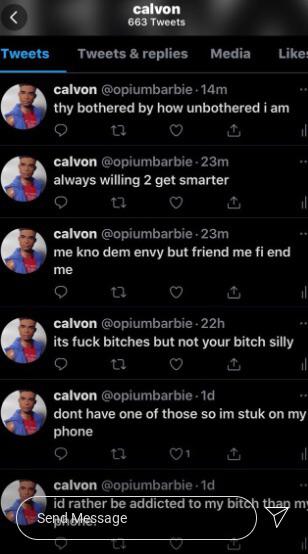 Leaked Ken Carson twitter tweets (March2020) : playboicarti