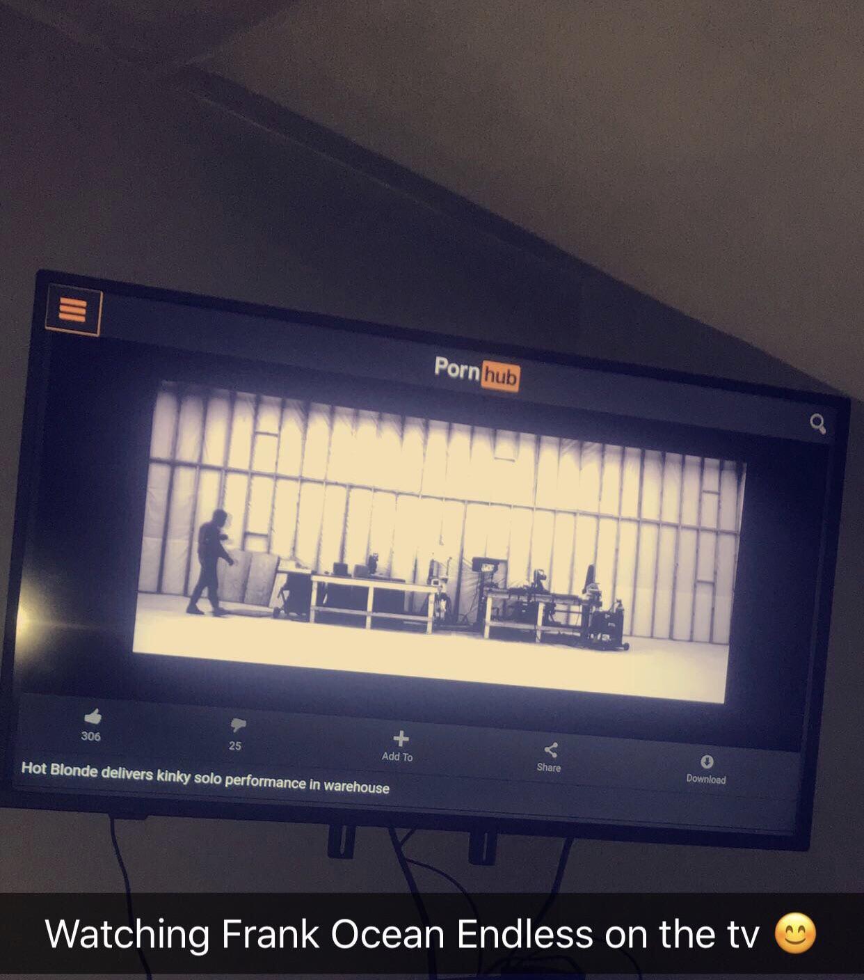 Finally able to watch Endless on the Smart Tv r/FrankOcean