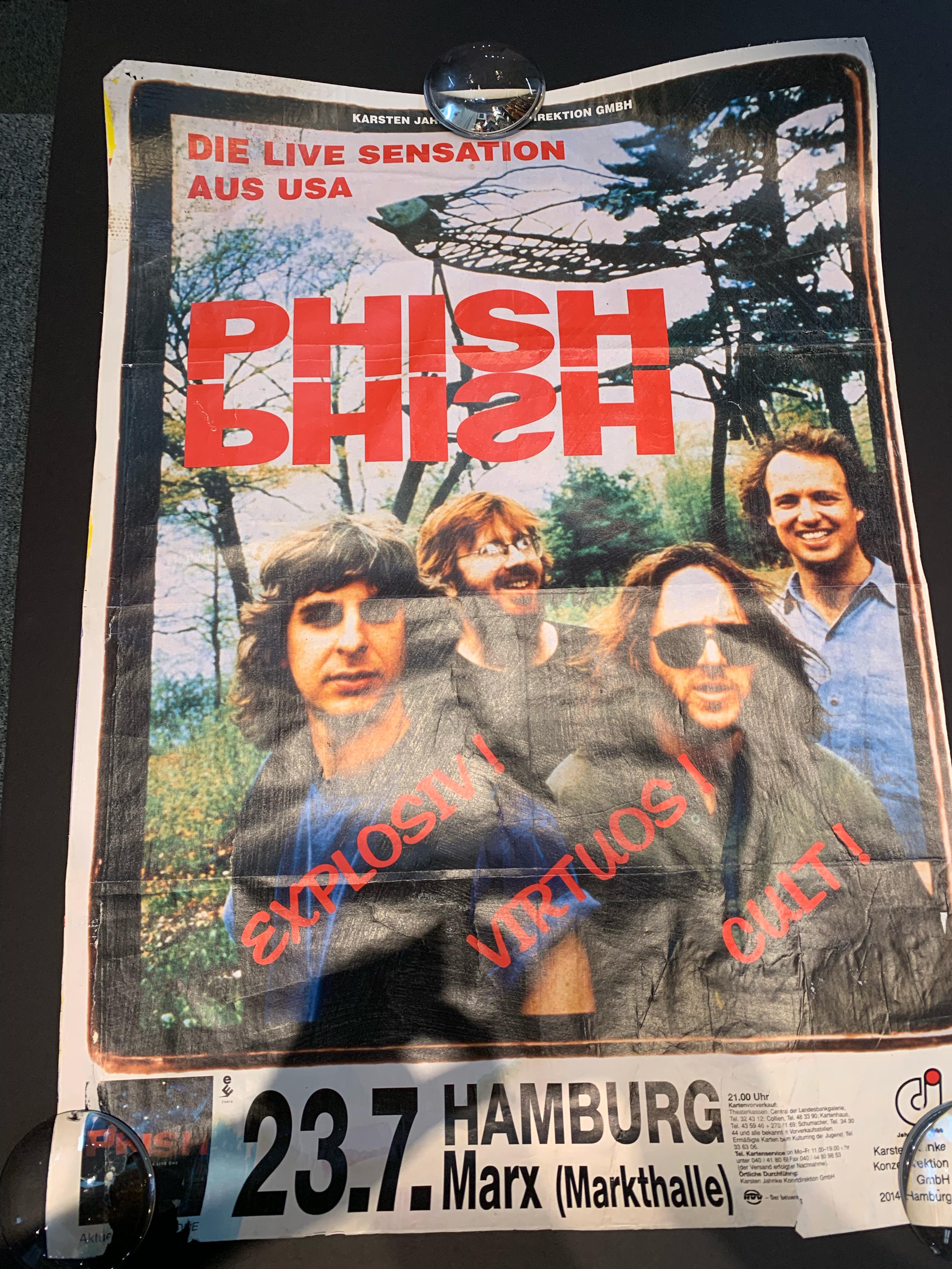 Original poster from Europe '96 tour, "taken" from a subway in Hamburg. The back has the