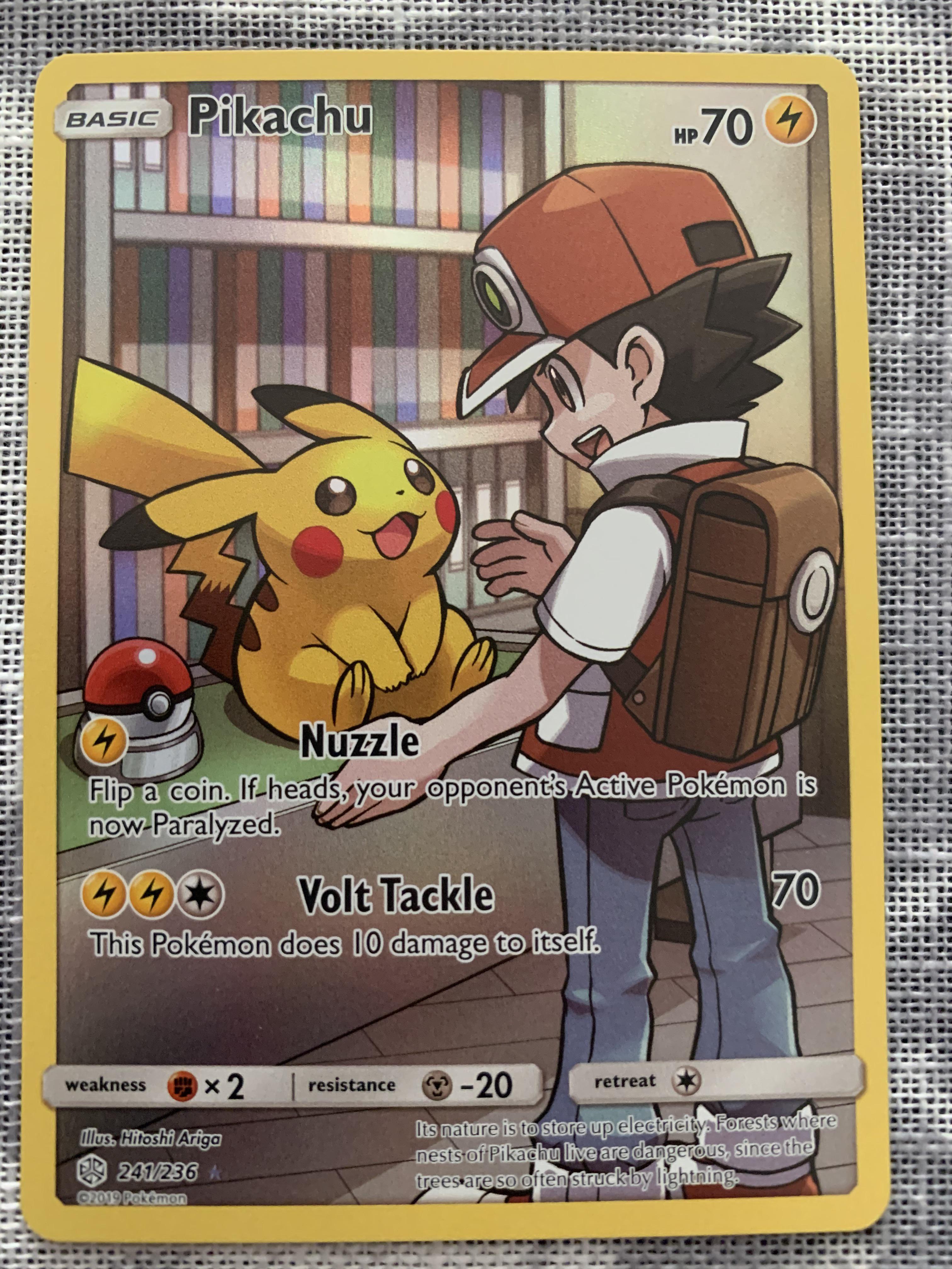 Pikachu Trainer Pokemon Card