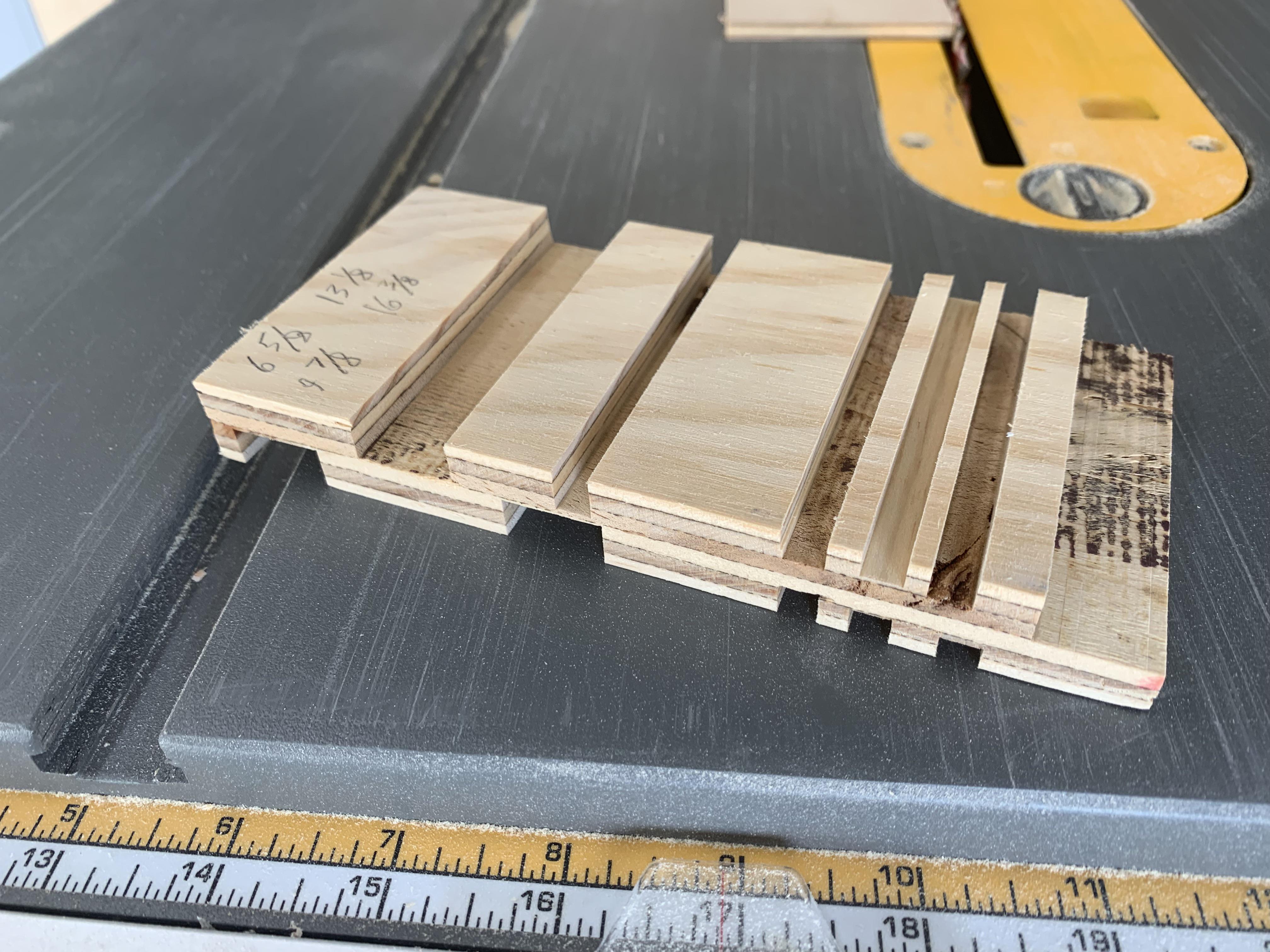 When you get everything you can out of scrap plywood because it’s so