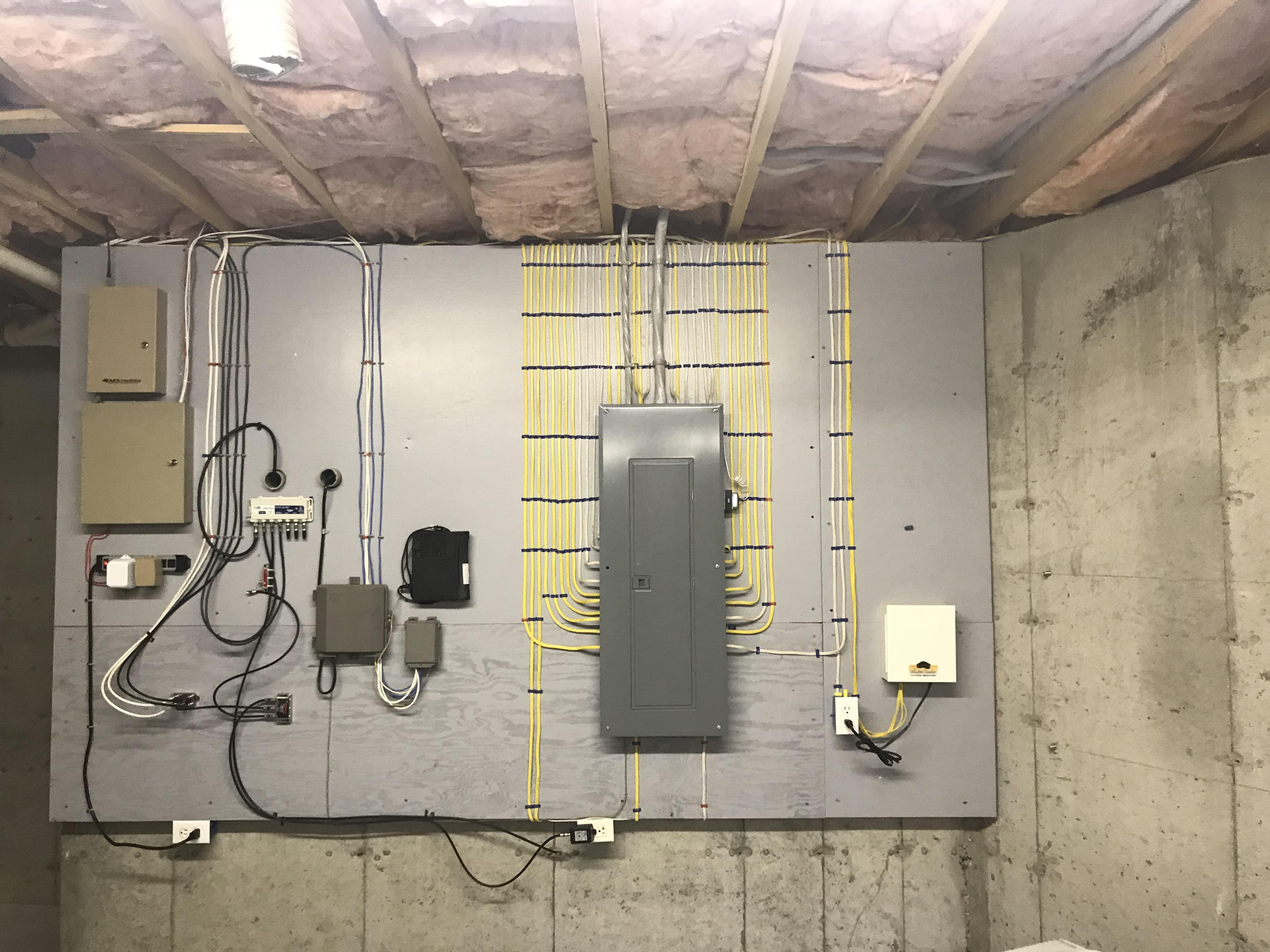 This is what every house I wire looks like when I’m done. No OCD here