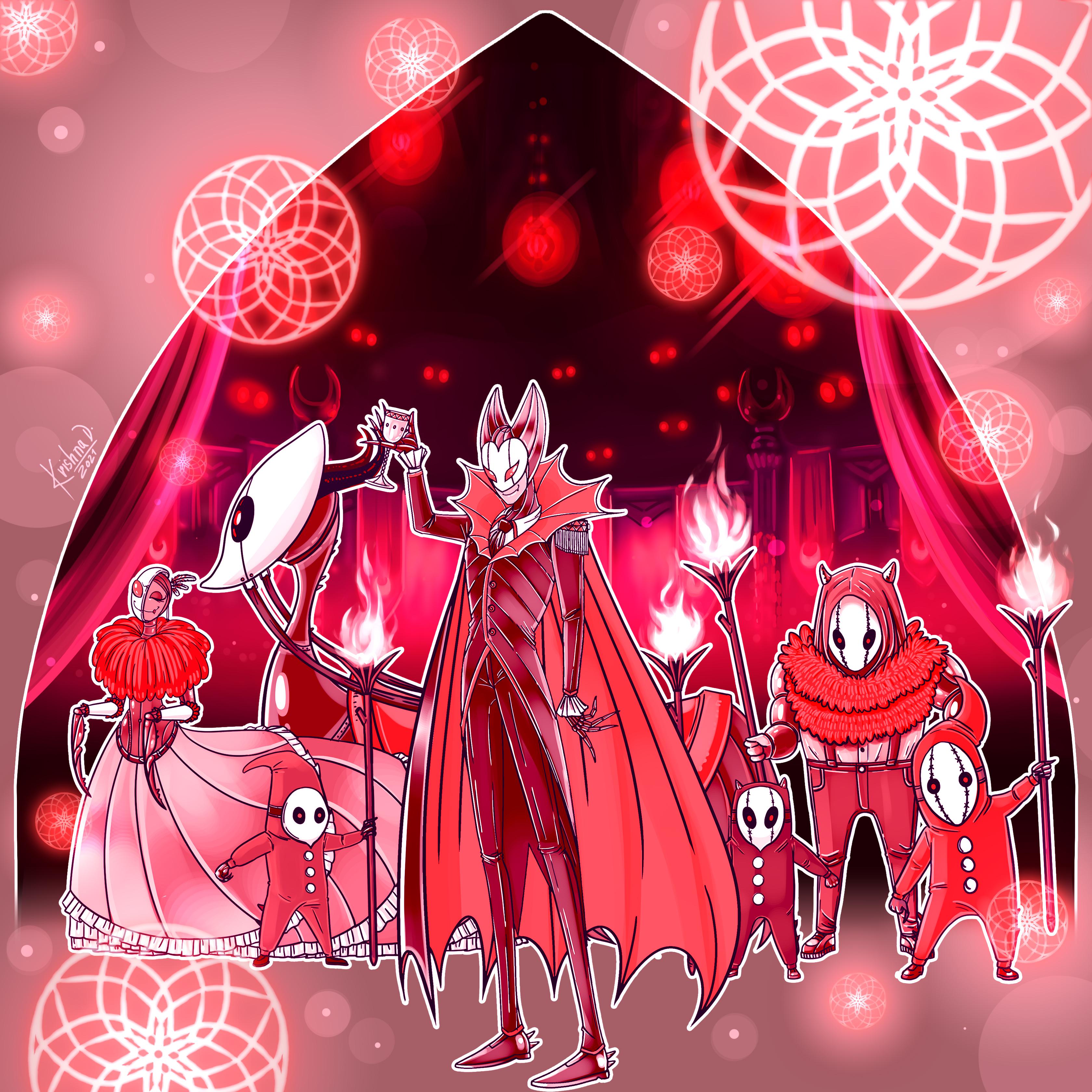 Drawing every character, Day 5 The Grimm Troupe r/HollowKnight