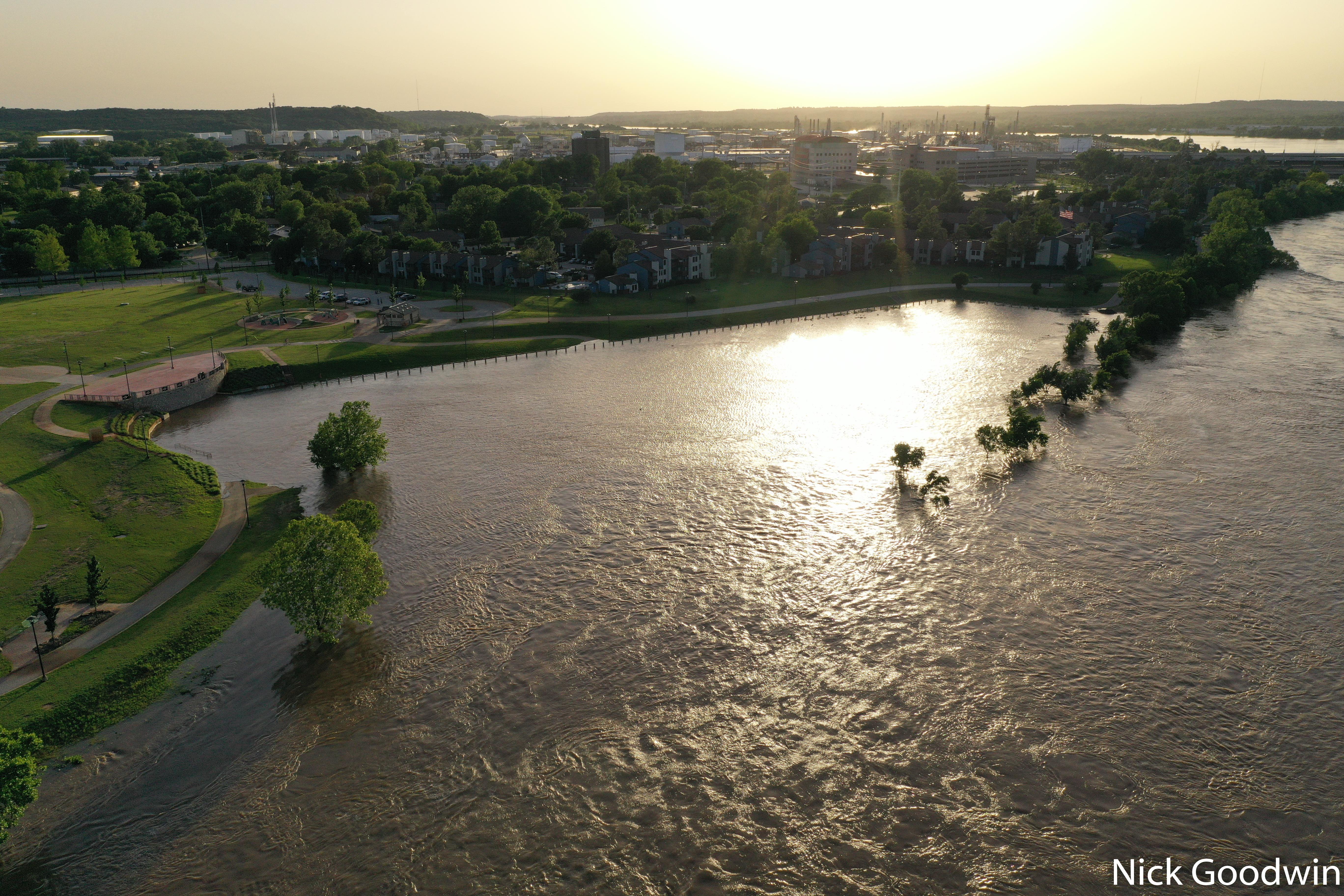 River West Festival Park at 735 PM tulsa