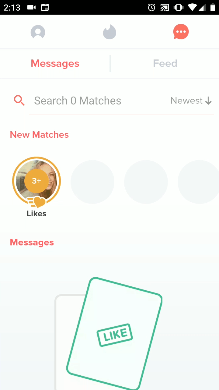 Tinder glitch to see first like of the stack r/Tinder