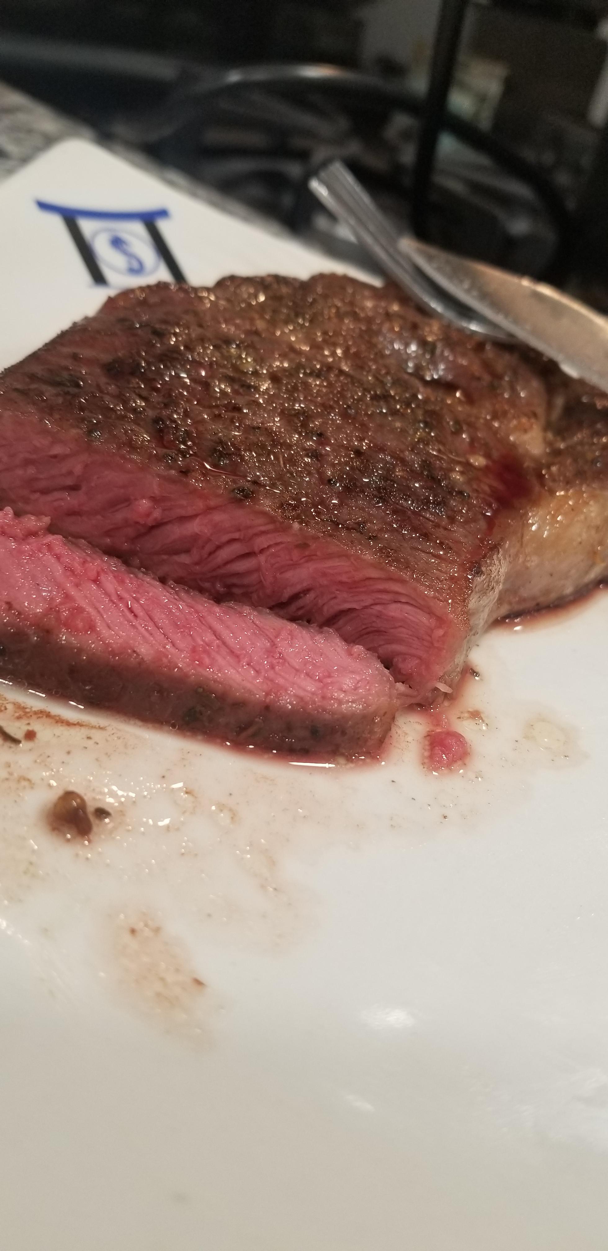 First sous vide I've done! 134 for 1 hour... was a little tough for