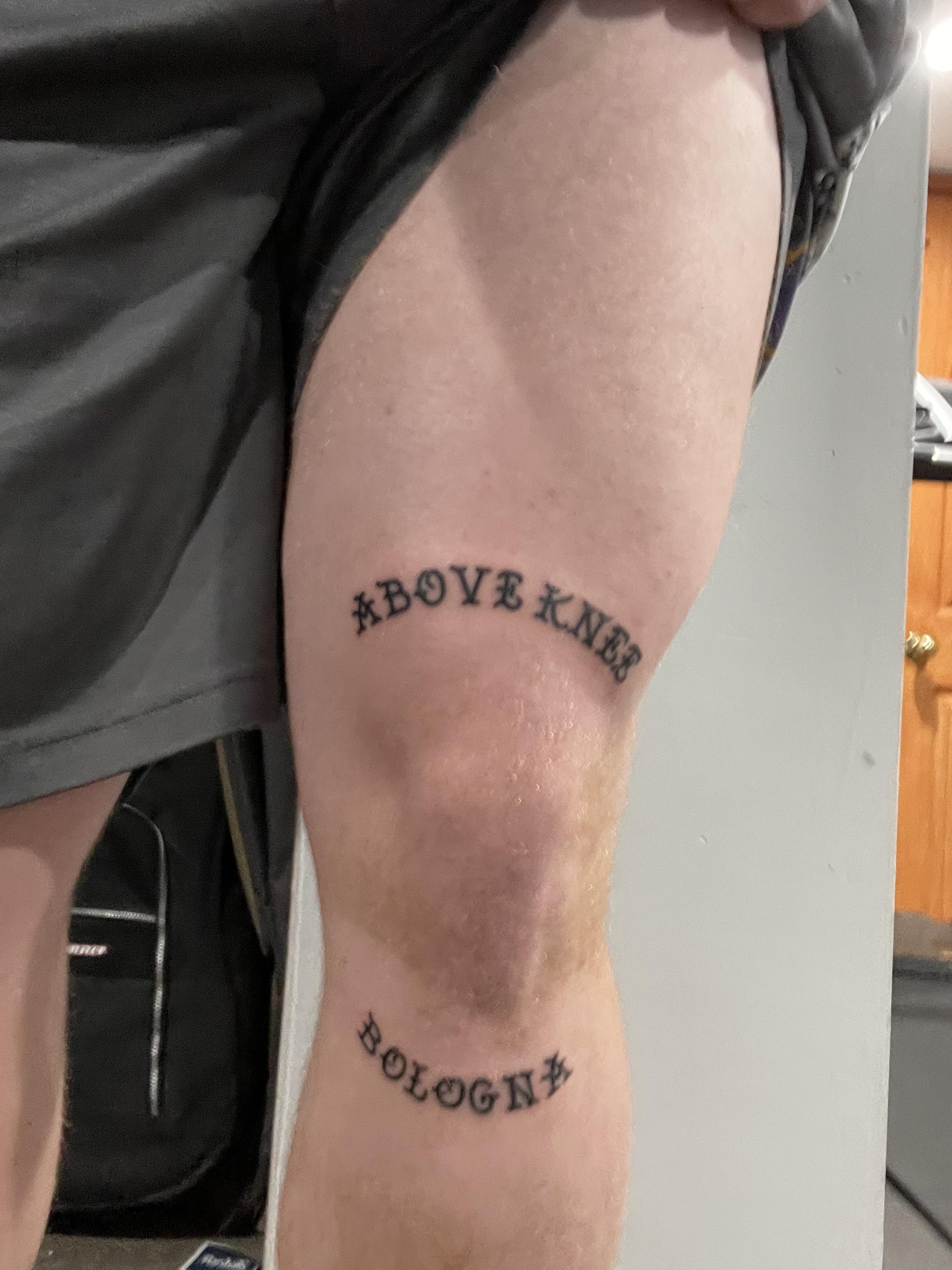Aggregate more than 69 above knee bologna tattoo latest in.eteachers